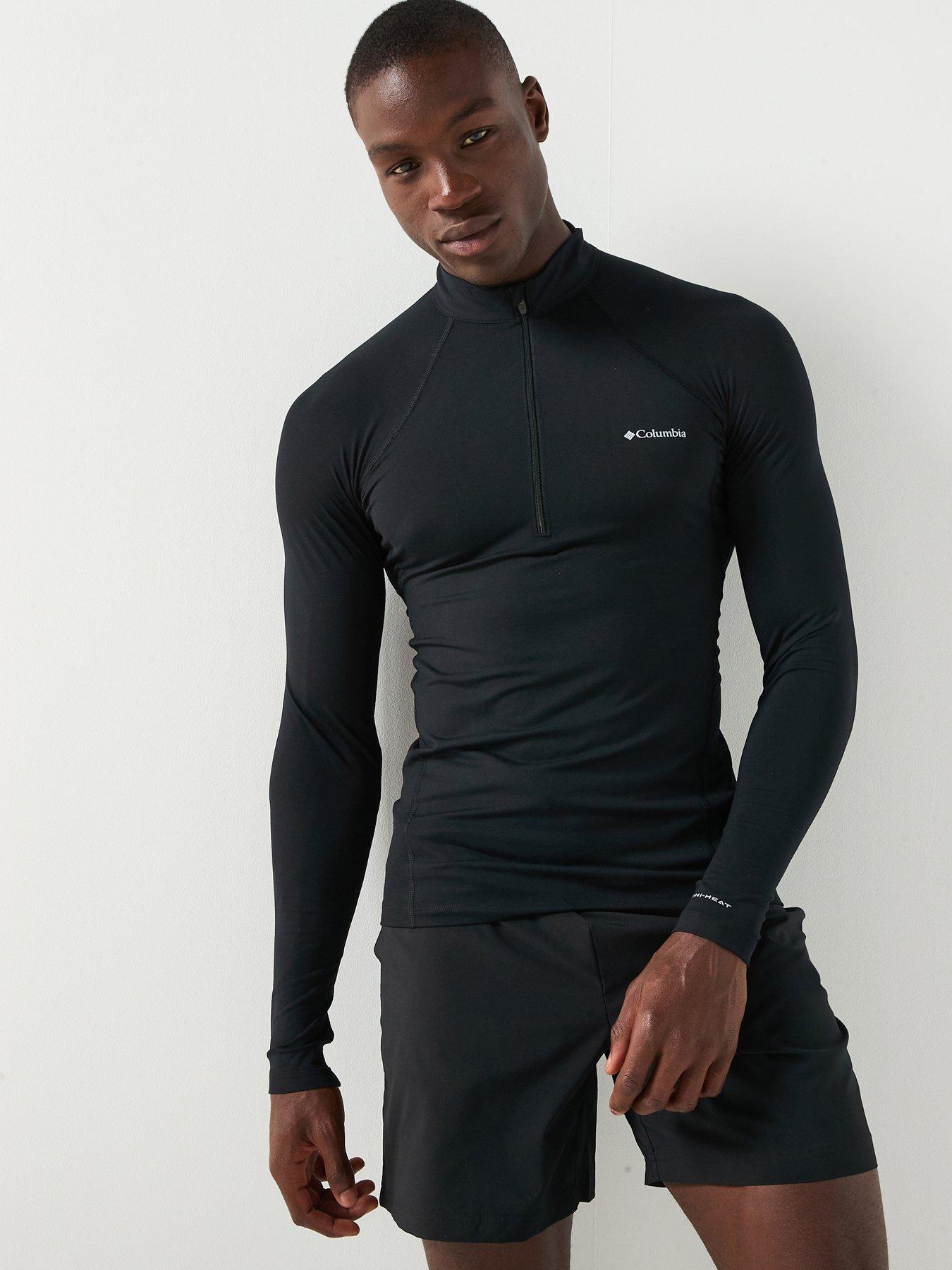 columbia-mens-midweight-stretch-long-sleeve-half-zip-top-black