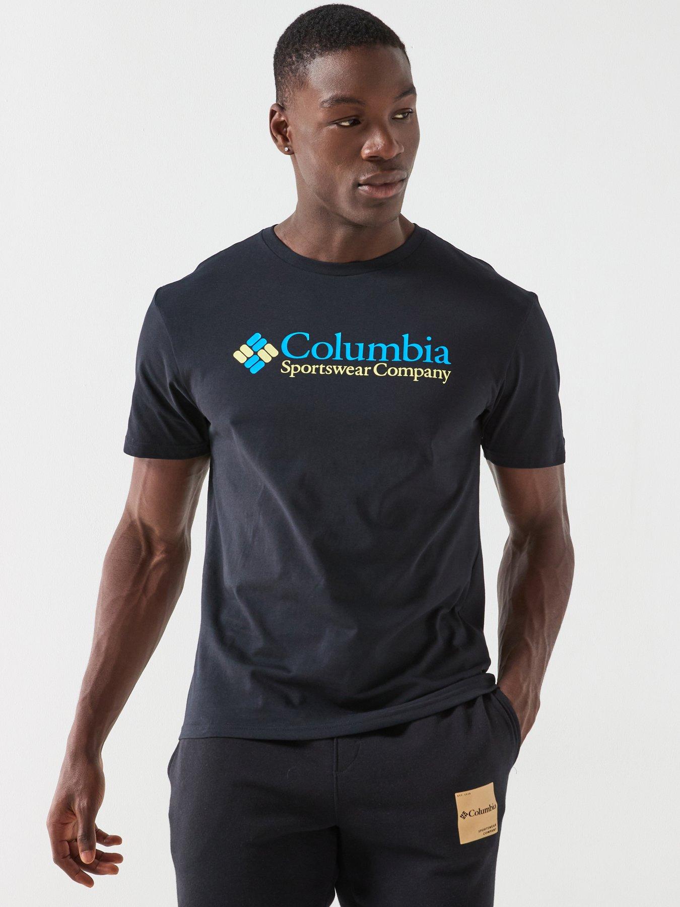 Image 1 of 6 of Columbia Men's Csc Basic Logo Short Sleeve Tee - Black