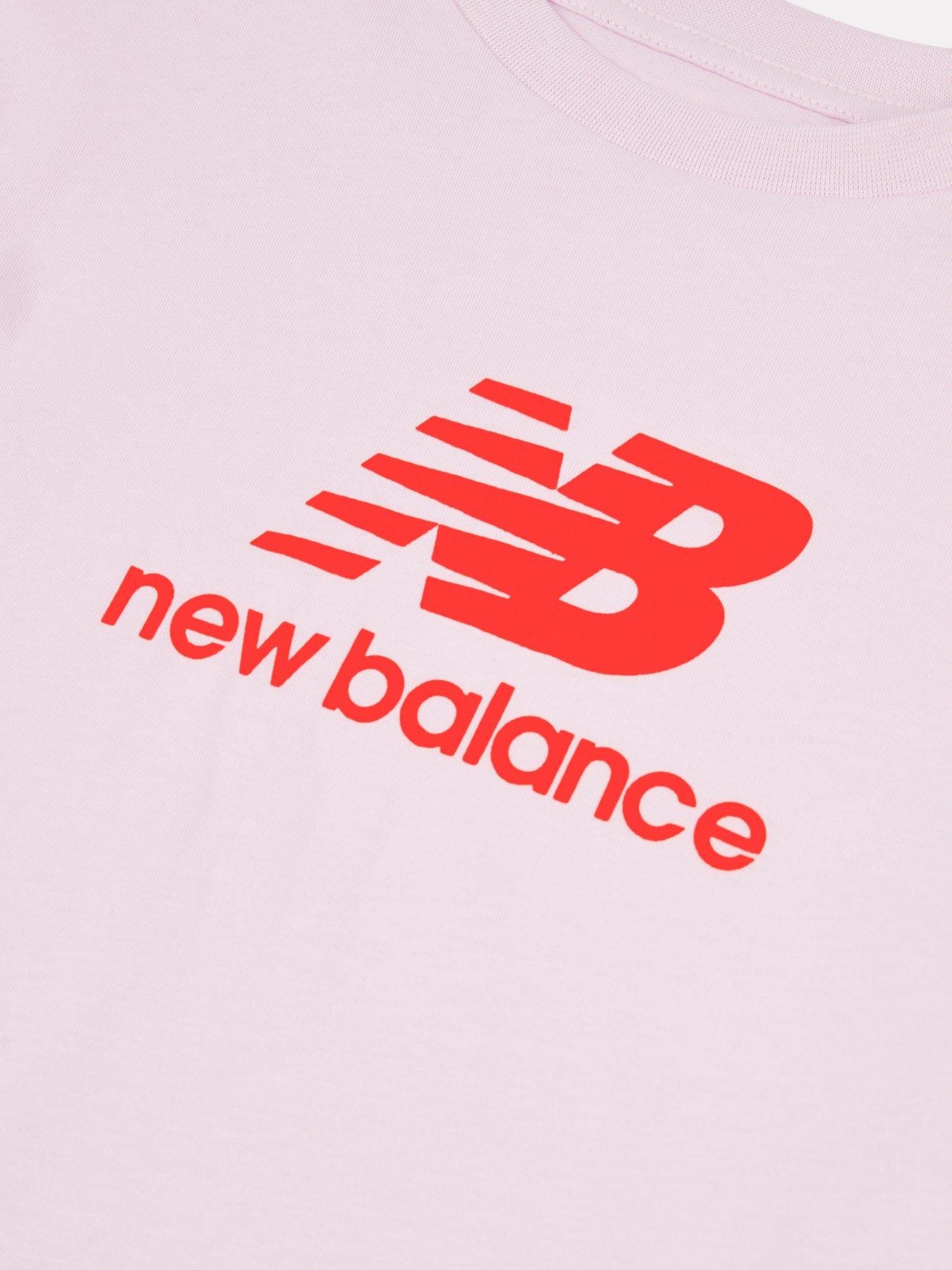 new-balance-junior-girls-stacked-logo-tee-and-cycle-short-set-pinkdetail