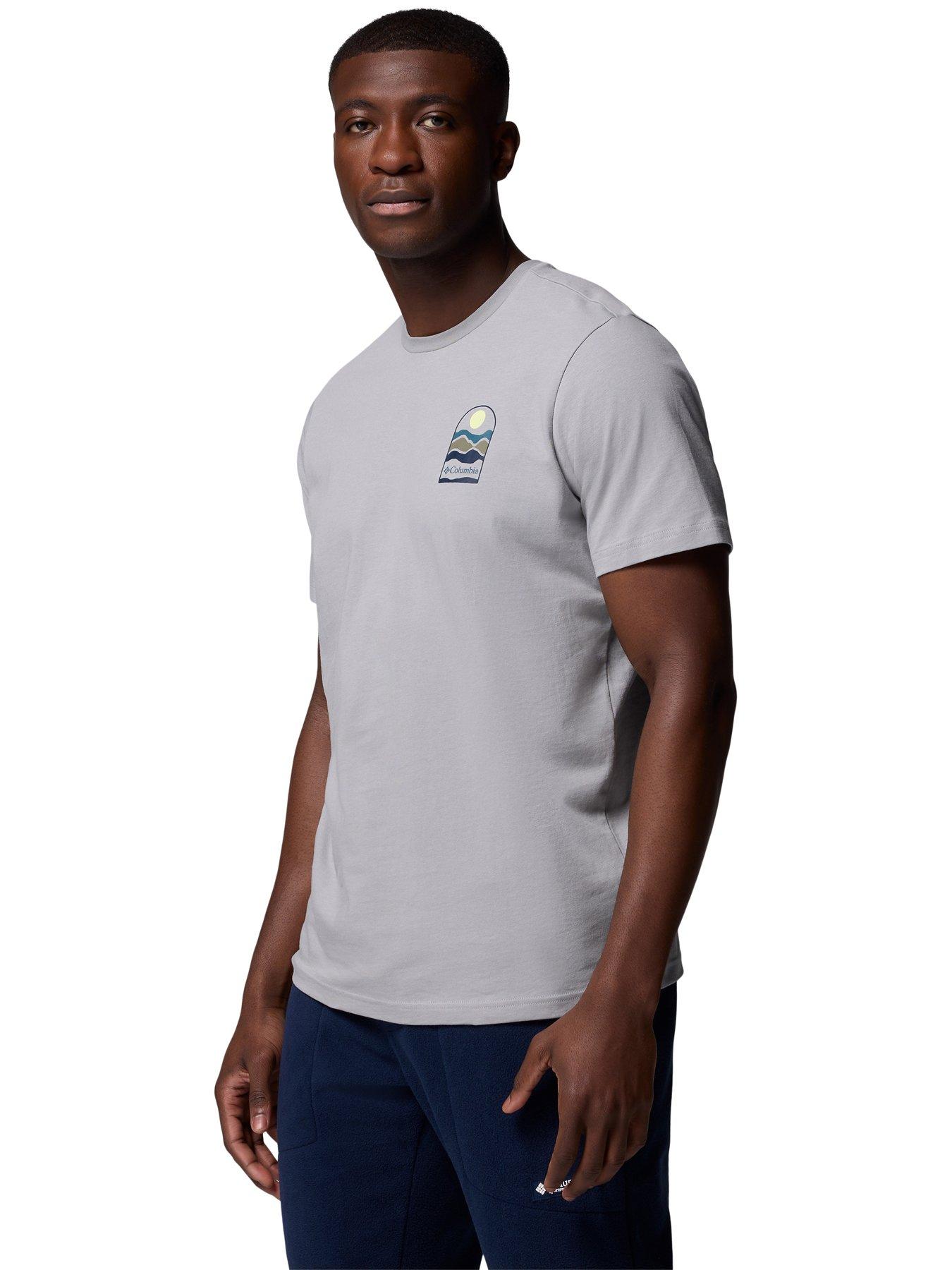Image 4 of 6 of Columbia Men's Explorers Canyon Back Short Sleeve T-Shirt - Grey