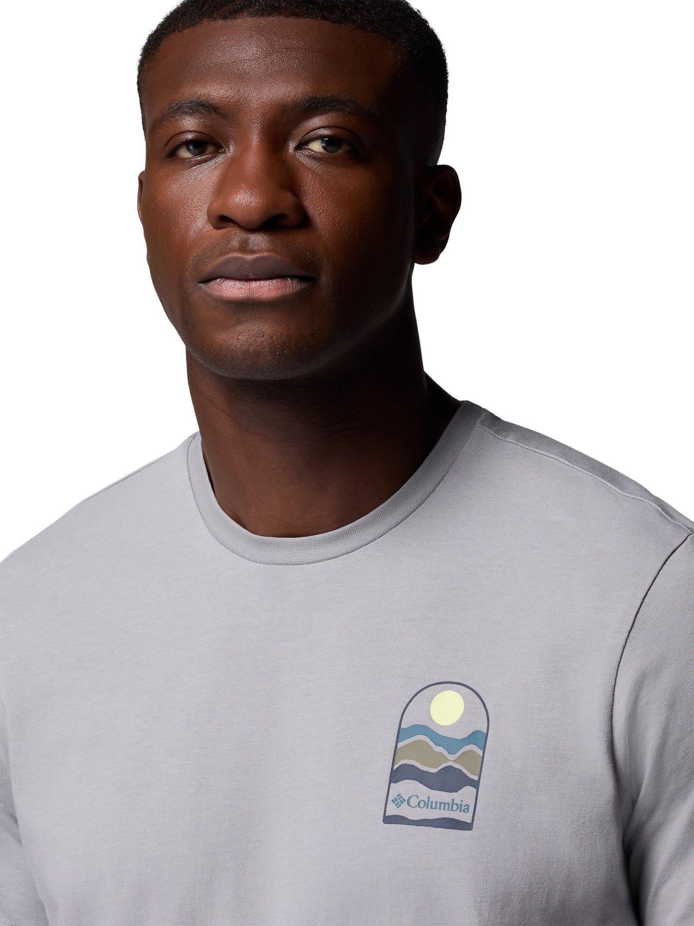 Image 5 of 6 of Columbia Men's Explorers Canyon Back Short Sleeve T-Shirt - Grey