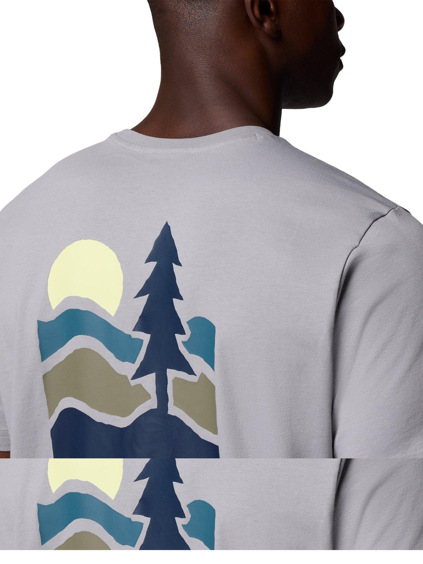 Image 6 of 6 of Columbia Men's Explorers Canyon Back Short Sleeve T-Shirt - Grey