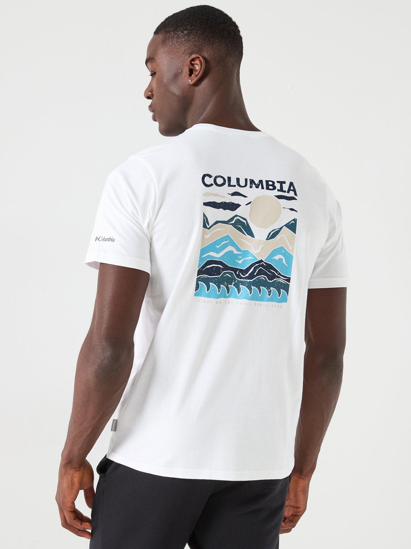 Columbia Men's Explorers Canyon Back Short Sleeve Tee - White