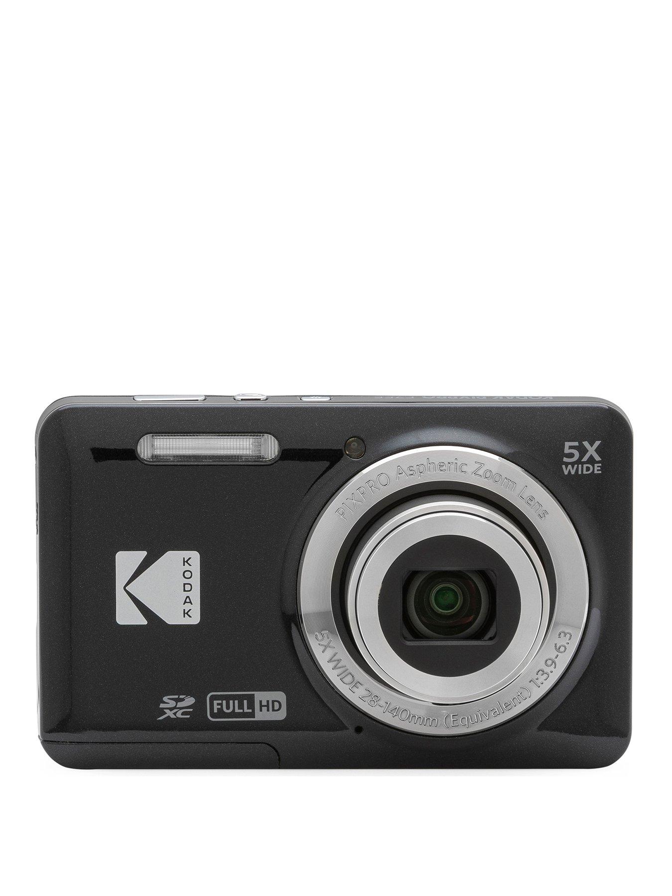 Kodak Kodak PIXPRO FZ55 16MP 5x Zoom Compact Camera - Black - Camera Only