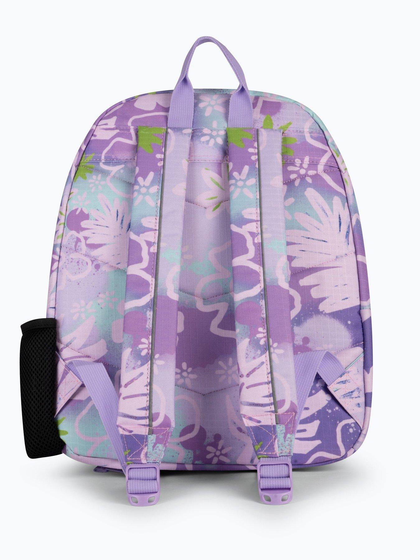 hype-girls-floral-doodle-iconic-backpack-purpleback