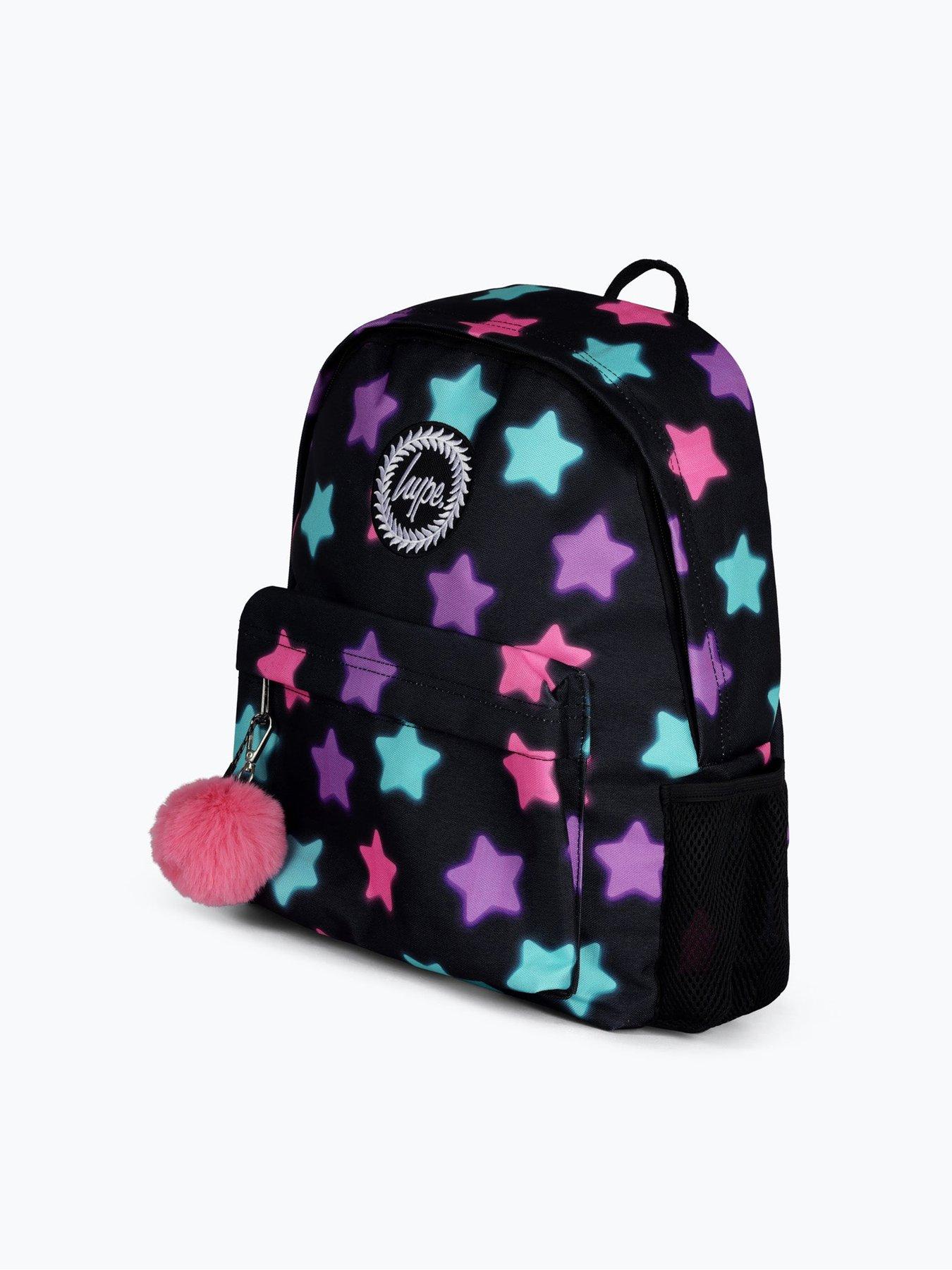 hype-unisex-star-glow-backpack-blackstillFront