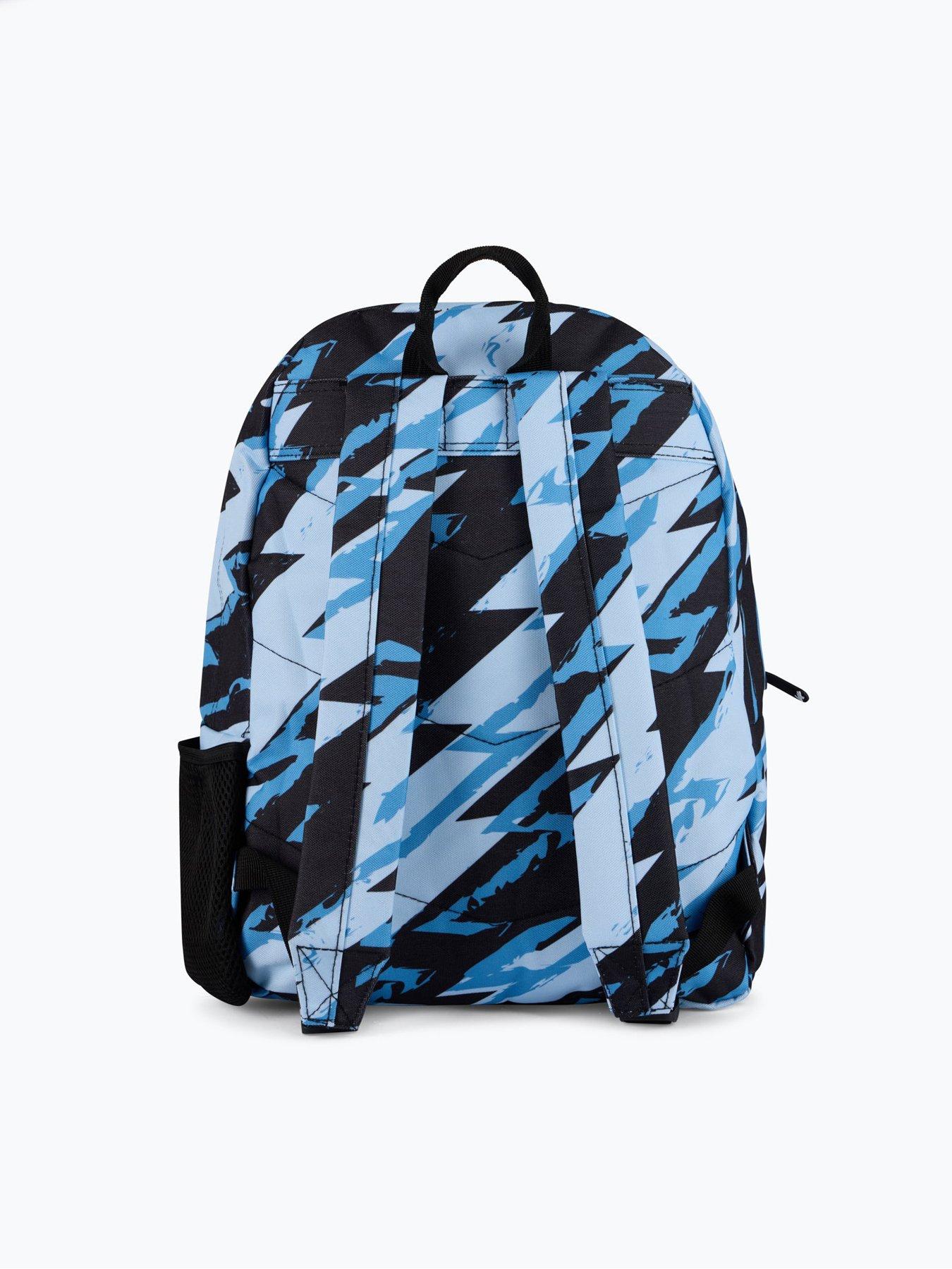 hype-unisex-lightning-scribble-backpack-bluestillFront