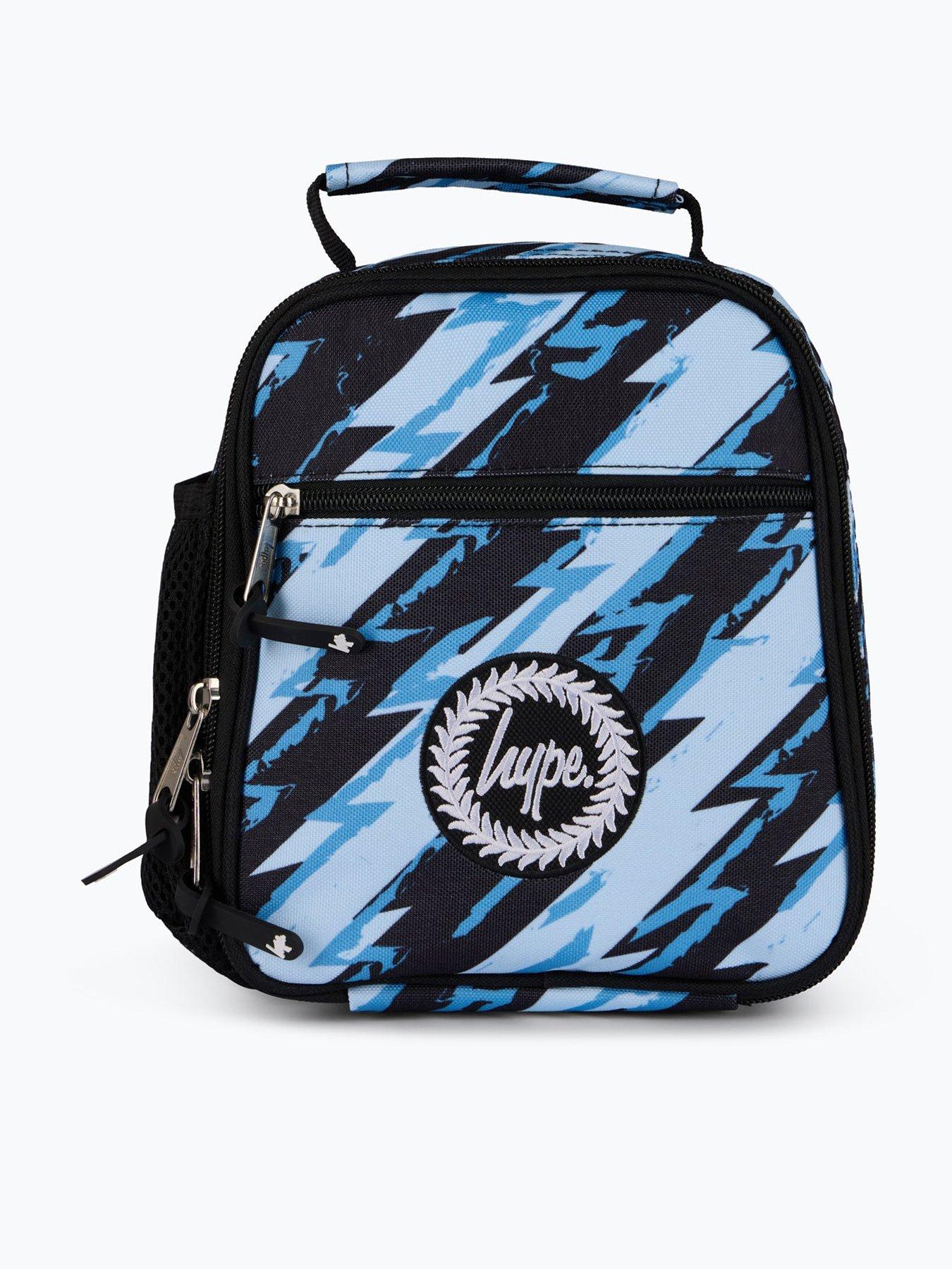 undefined Unisex Lightning Scribble Lunch Bag - Blue