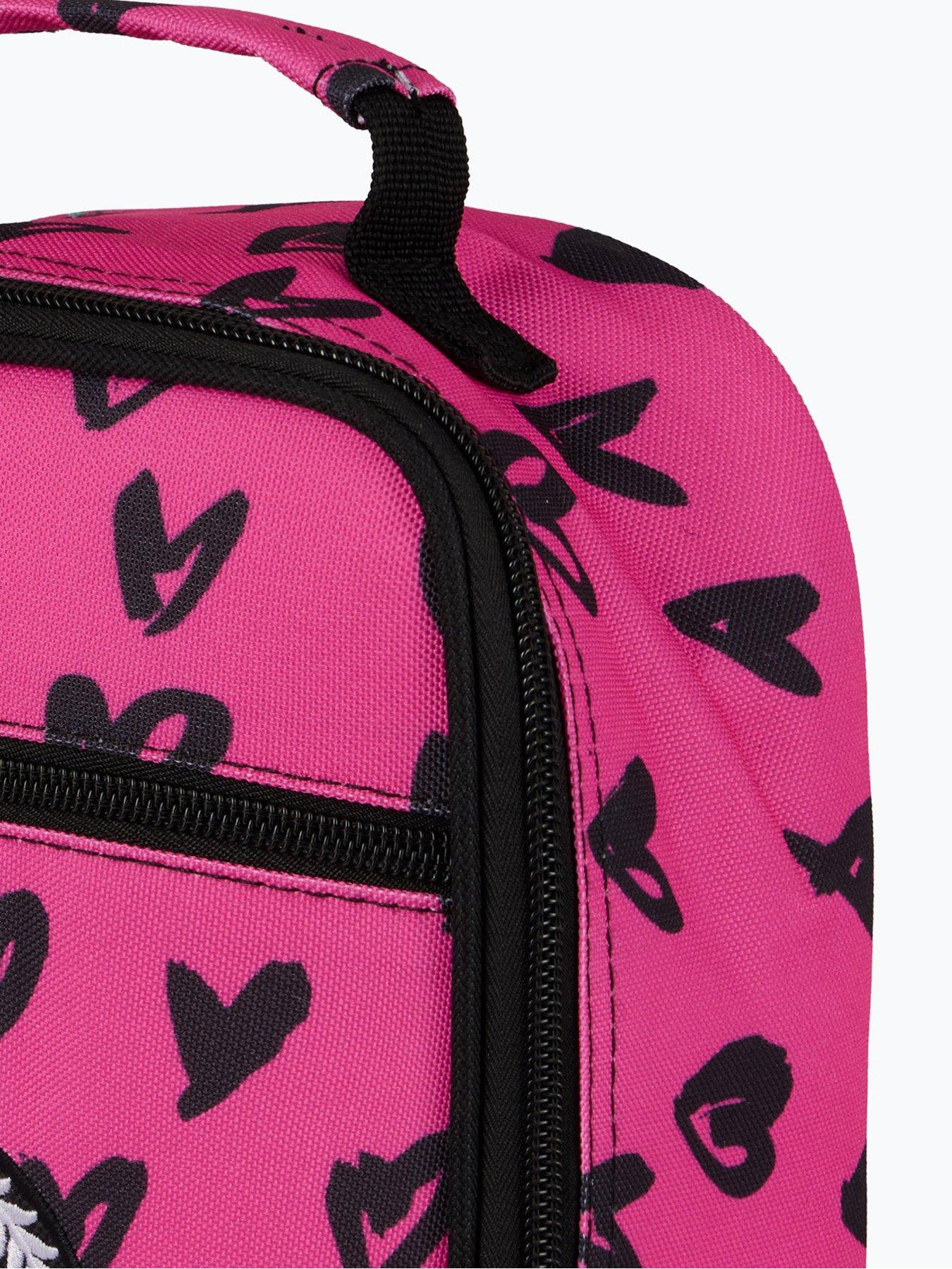 hype-girls-scribble-hearts-lunch-bag-pinkdetail