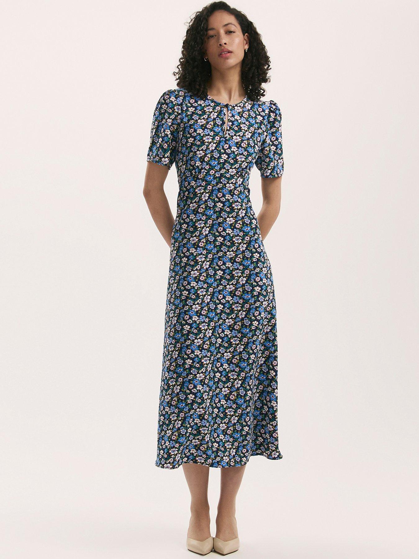 Image of Finery Marie Midi Dress - Blue