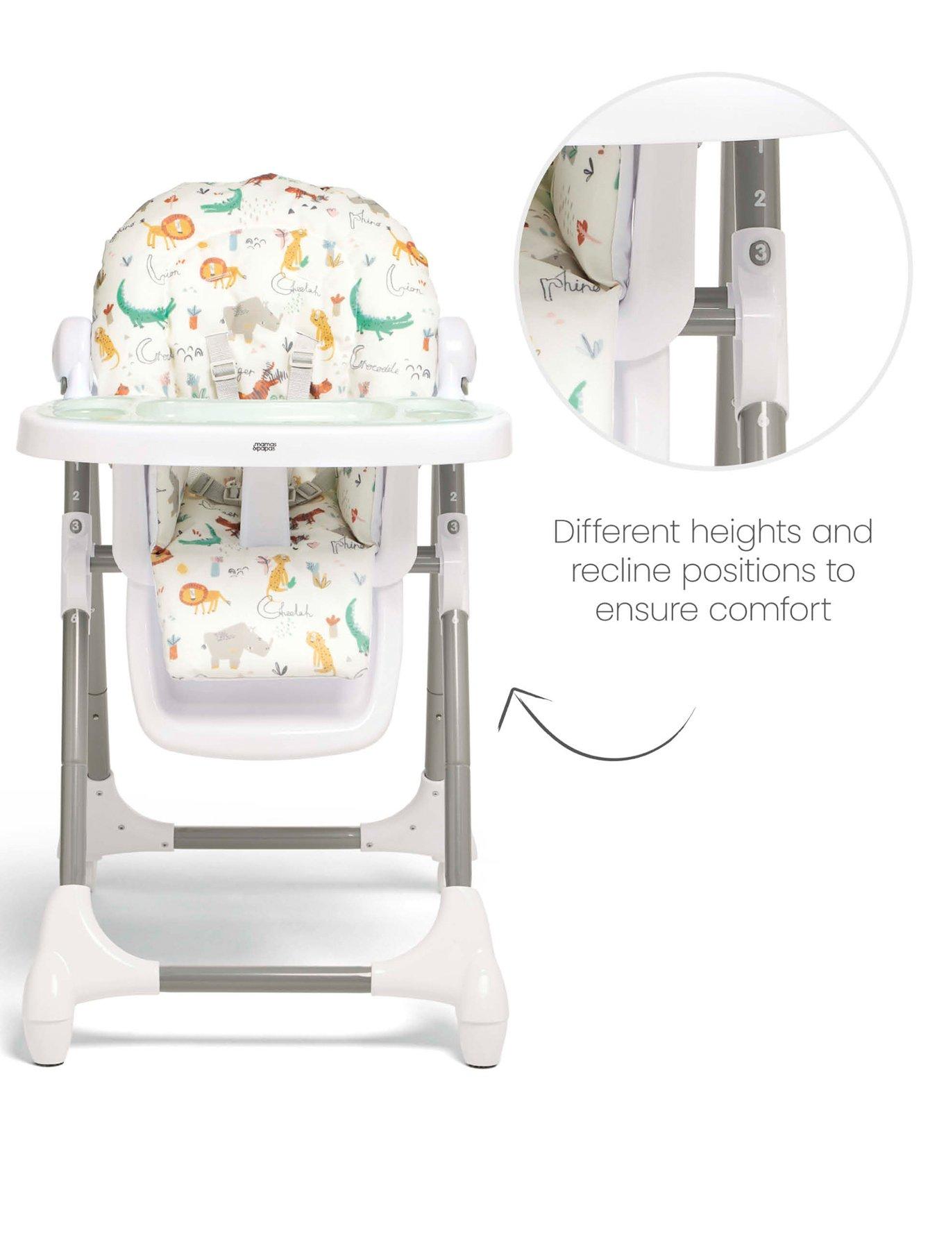 Image 5 of 7 of Mamas & Papas Snax Highchair - Jungle Alphabet