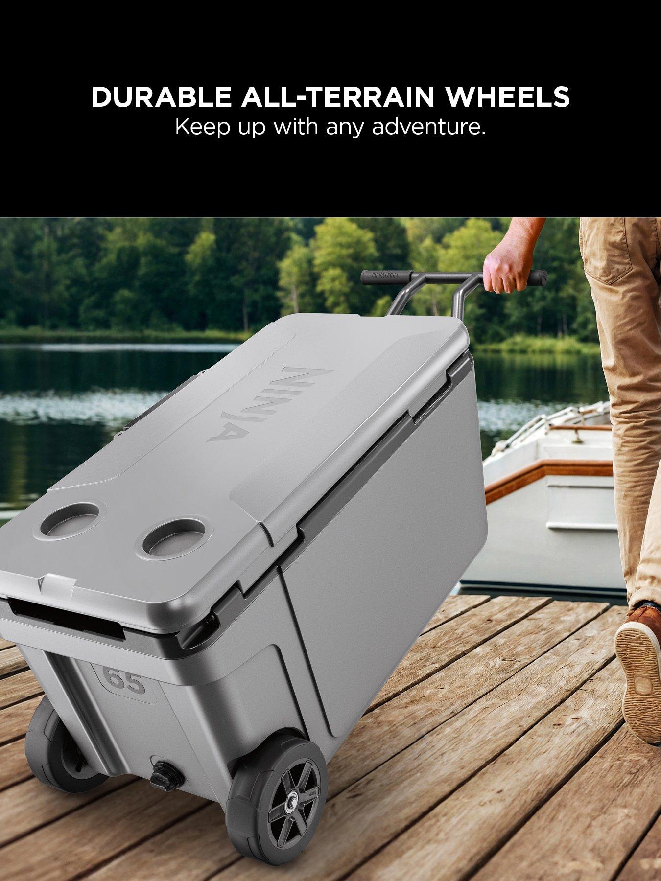 Image 3 of 7 of NINJA FrostVault 65QT/61L Wheeled Cooler with Dry Zone, Slate Grey FB265EUUKGY