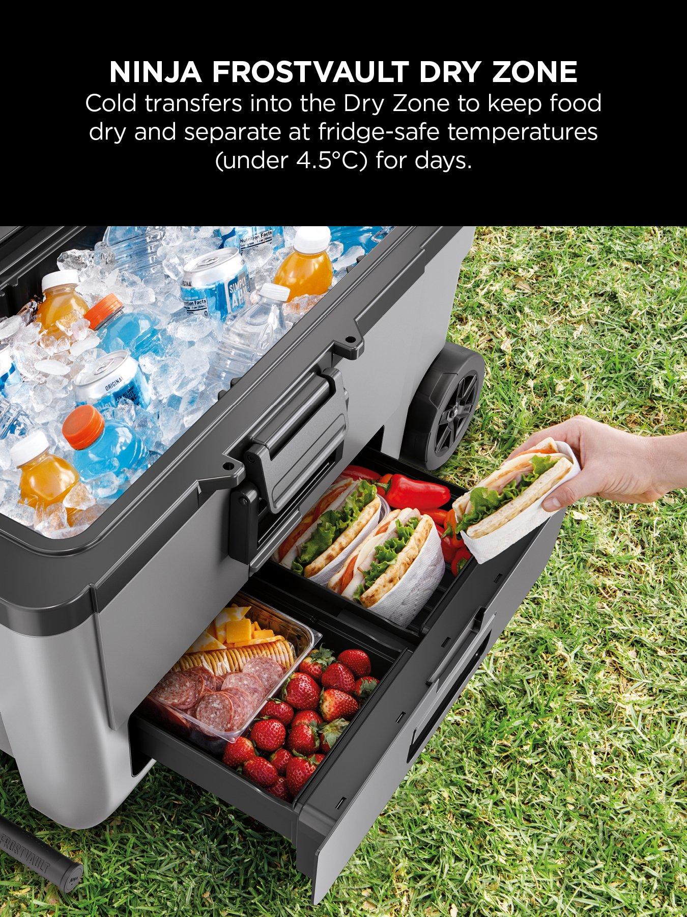 Image 4 of 7 of NINJA FrostVault 65QT/61L Wheeled Cooler with Dry Zone, Slate Grey FB265EUUKGY