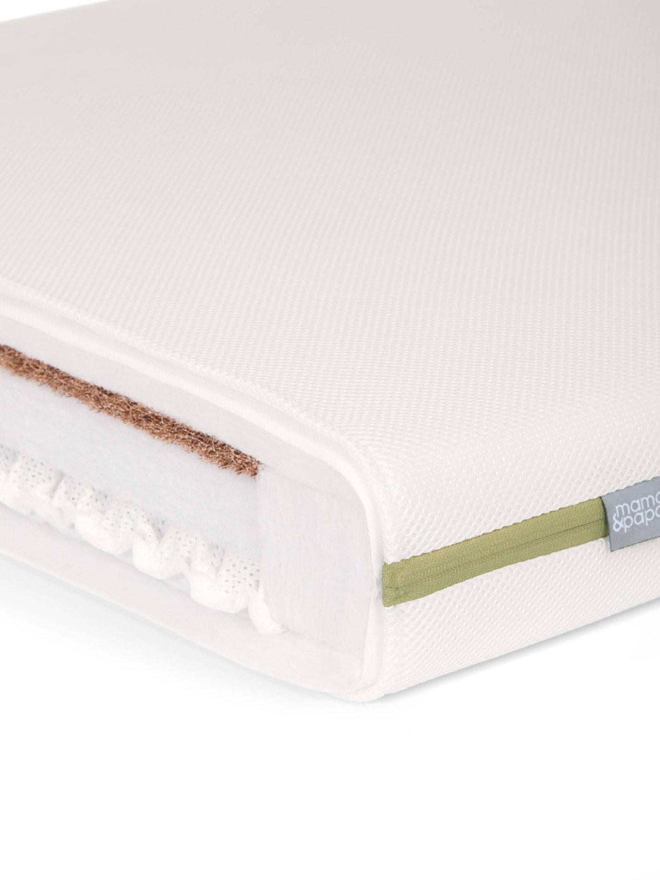 mamas-papas-premium-dual-core-cot-and-small-cotbed-mattress