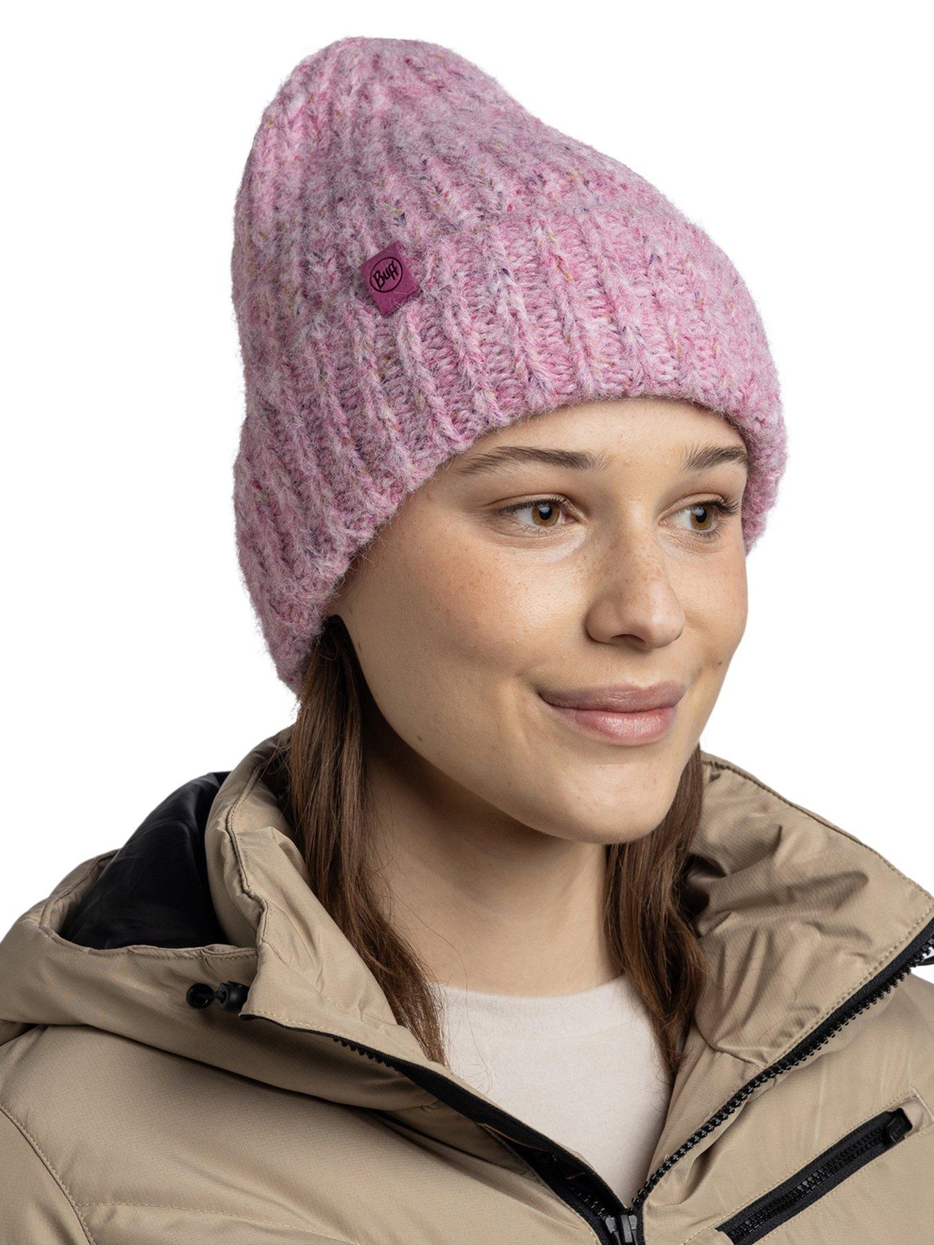 buff-womens-knitted-beanie-hat-purplestillFront