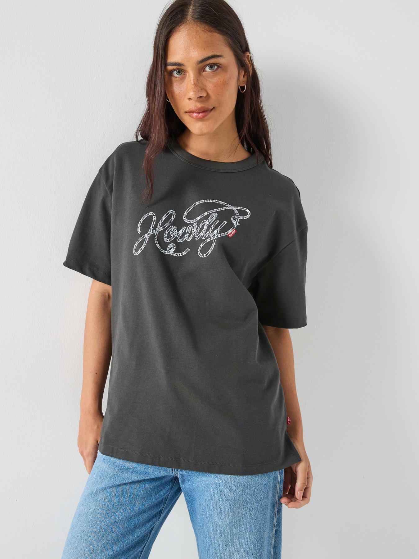 Levi's Graphic Tabor T-Shirt - Howdy Script Pirate - Black