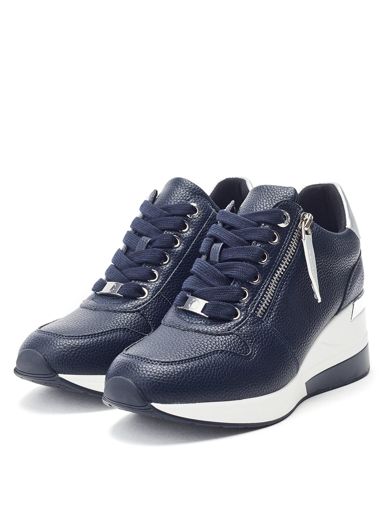 Image 2 of 4 of Moda In Pelle Caspia Wedge Trainer - Navy