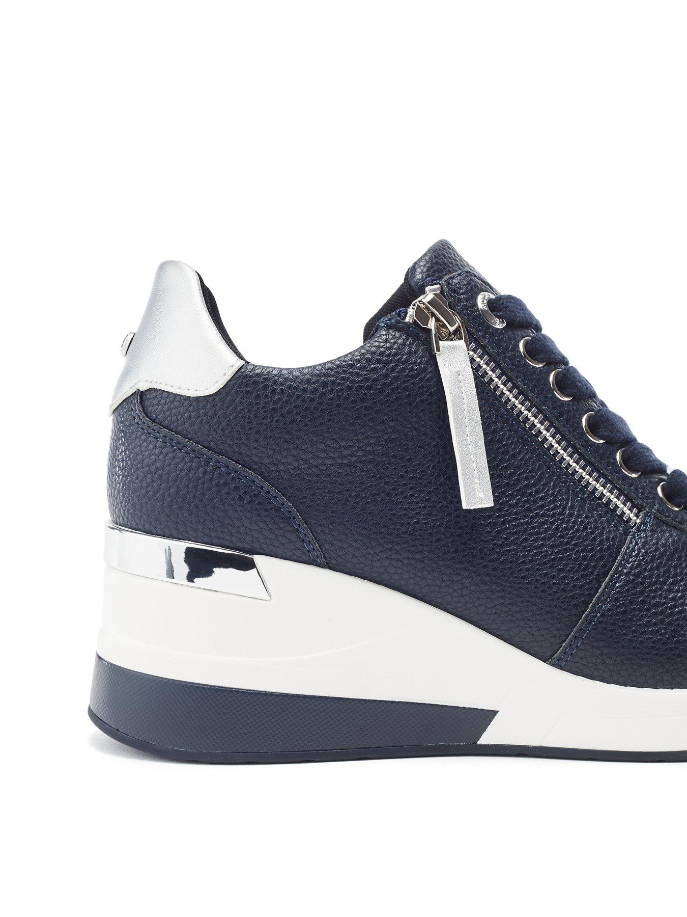 Image 4 of 4 of Moda In Pelle Caspia Wedge Trainer - Navy
