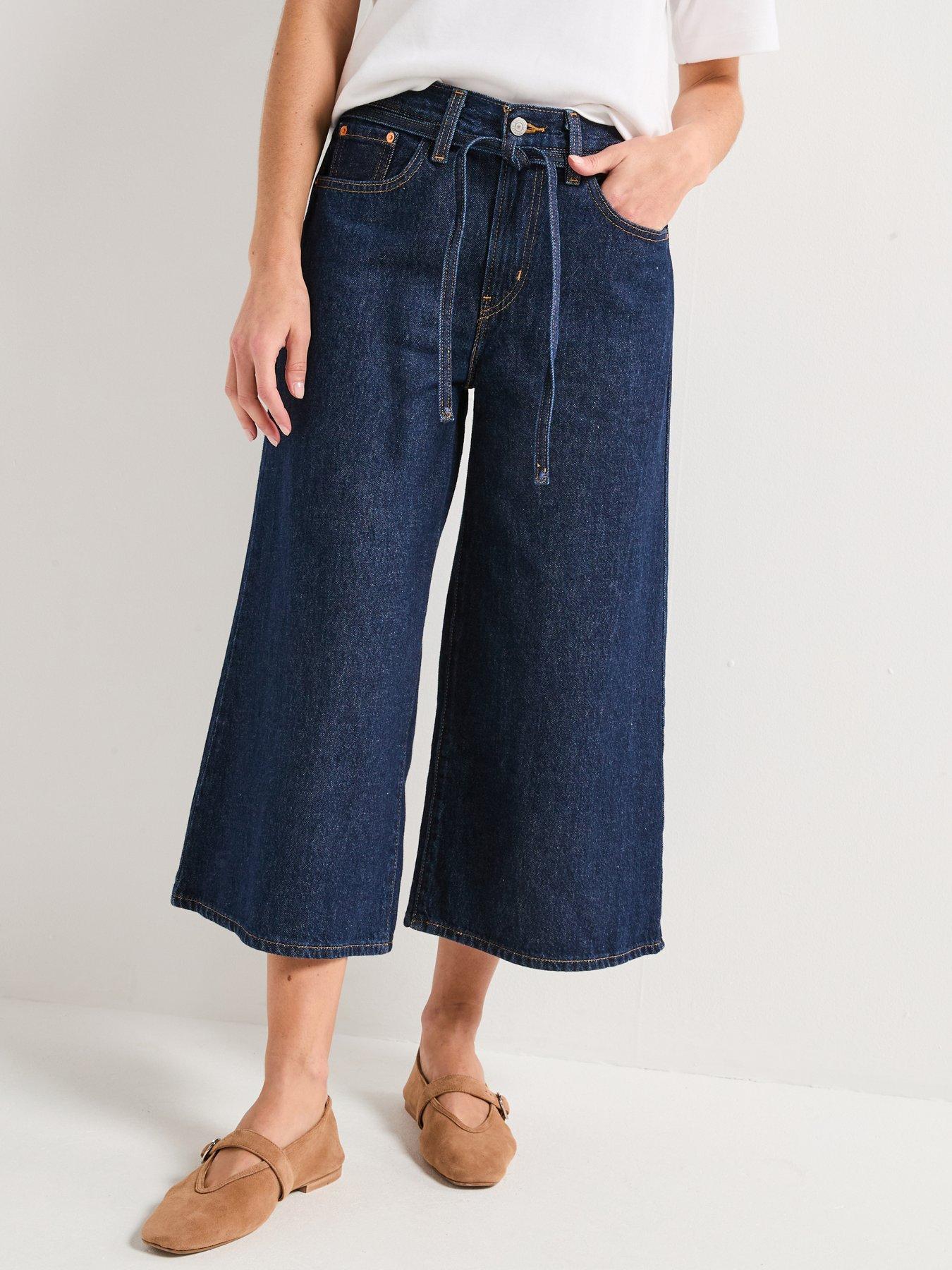 Image 1 of 6 of Levi's Xl Culotte Jeans - Shaded View&nbsp;- Blue