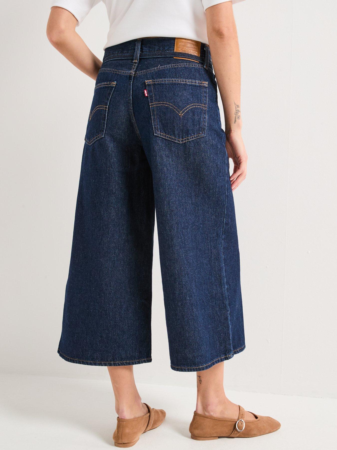 Image 2 of 6 of Levi's Xl Culotte Jeans - Shaded View&nbsp;- Blue