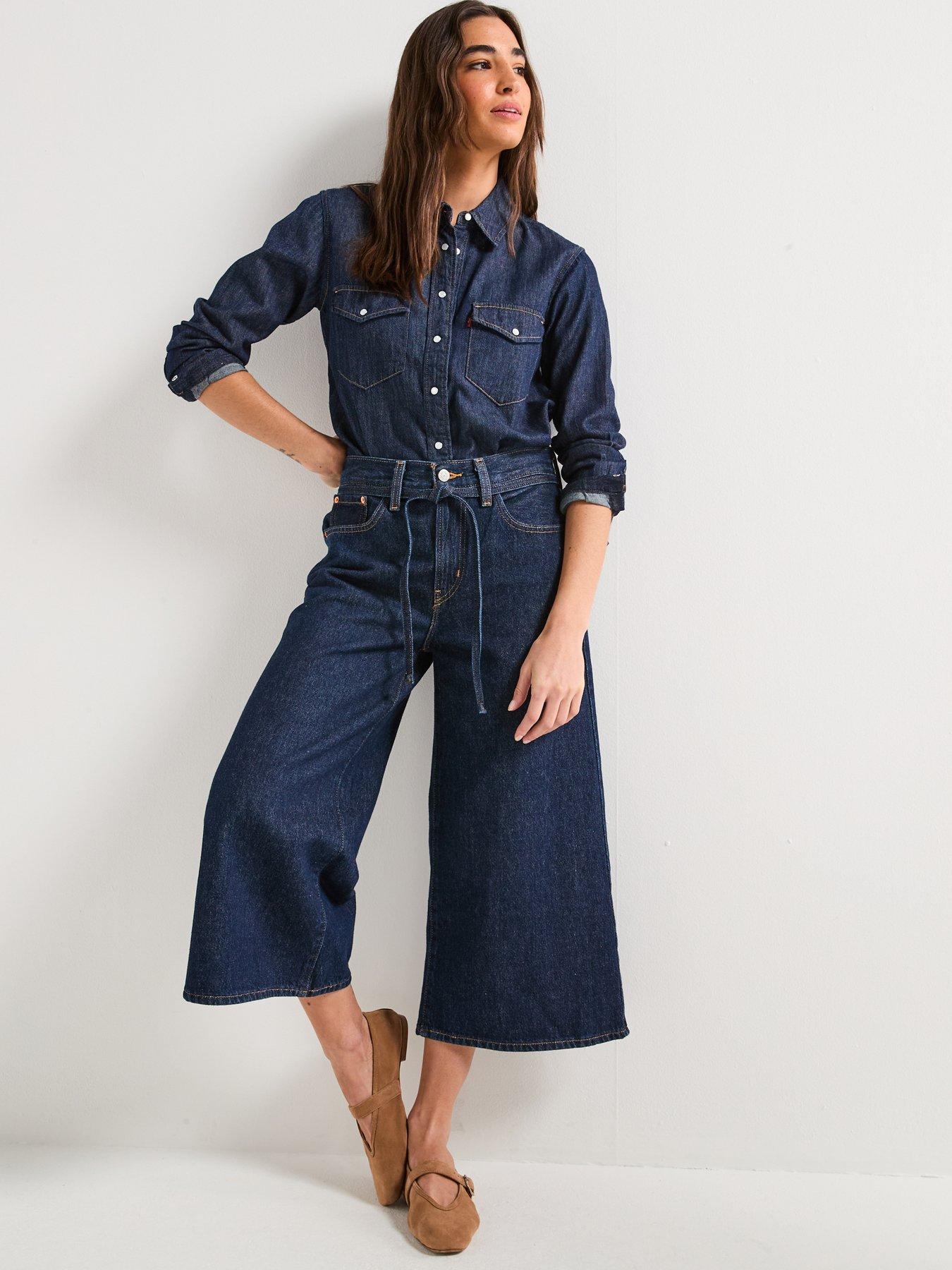 Image 3 of 6 of Levi's Xl Culotte Jeans - Shaded View&nbsp;- Blue