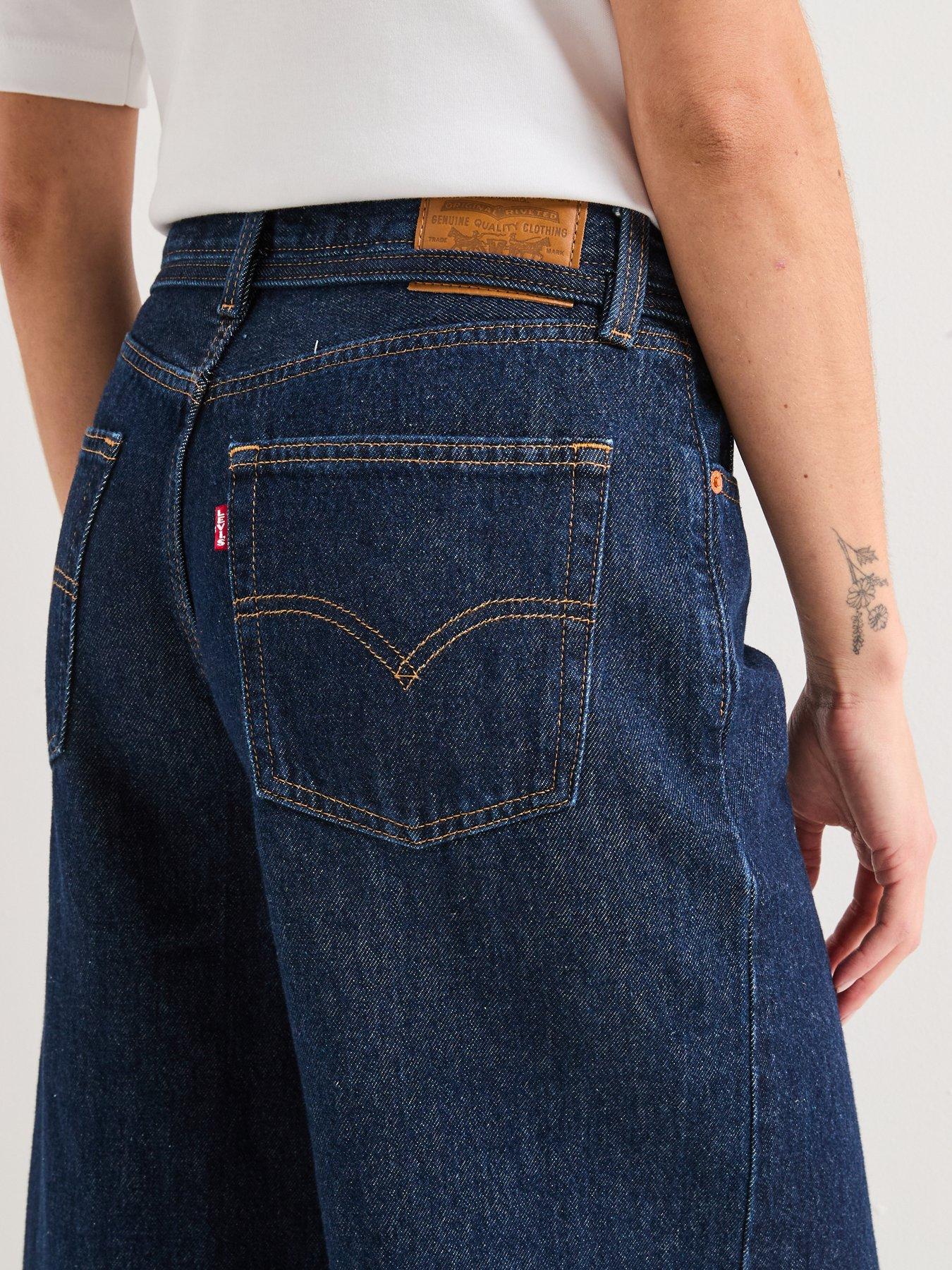 Image 4 of 6 of Levi's Xl Culotte Jeans - Shaded View&nbsp;- Blue