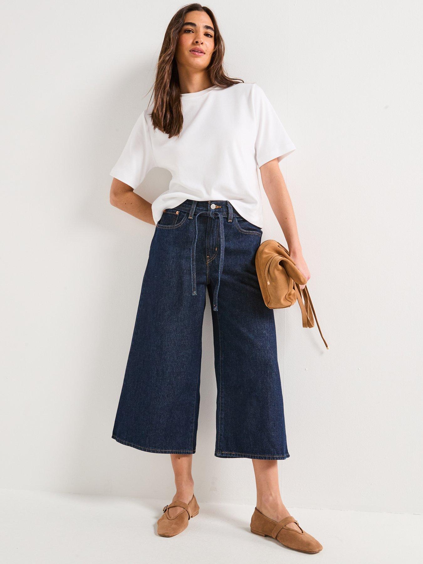 Image 5 of 6 of Levi's Xl Culotte Jeans - Shaded View&nbsp;- Blue