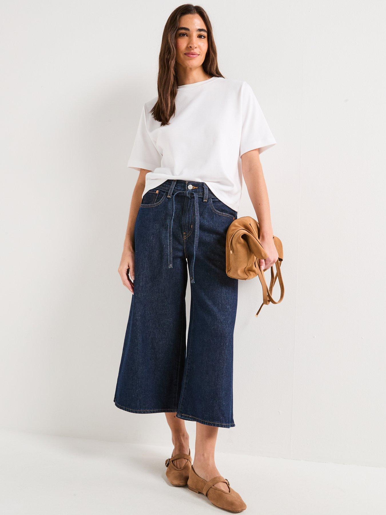 Image 6 of 6 of Levi's Xl Culotte Jeans - Shaded View&nbsp;- Blue