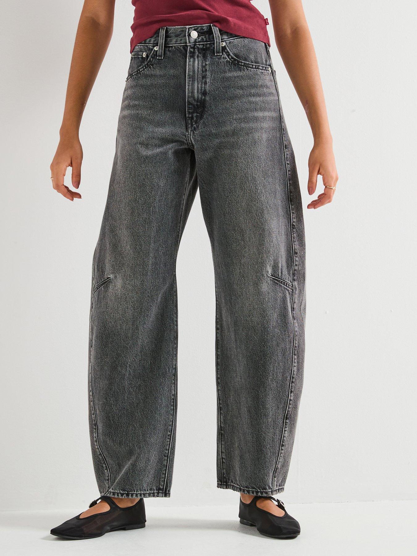 Image 3 of 6 of Levi's Cinch Barrel Jeans - Black