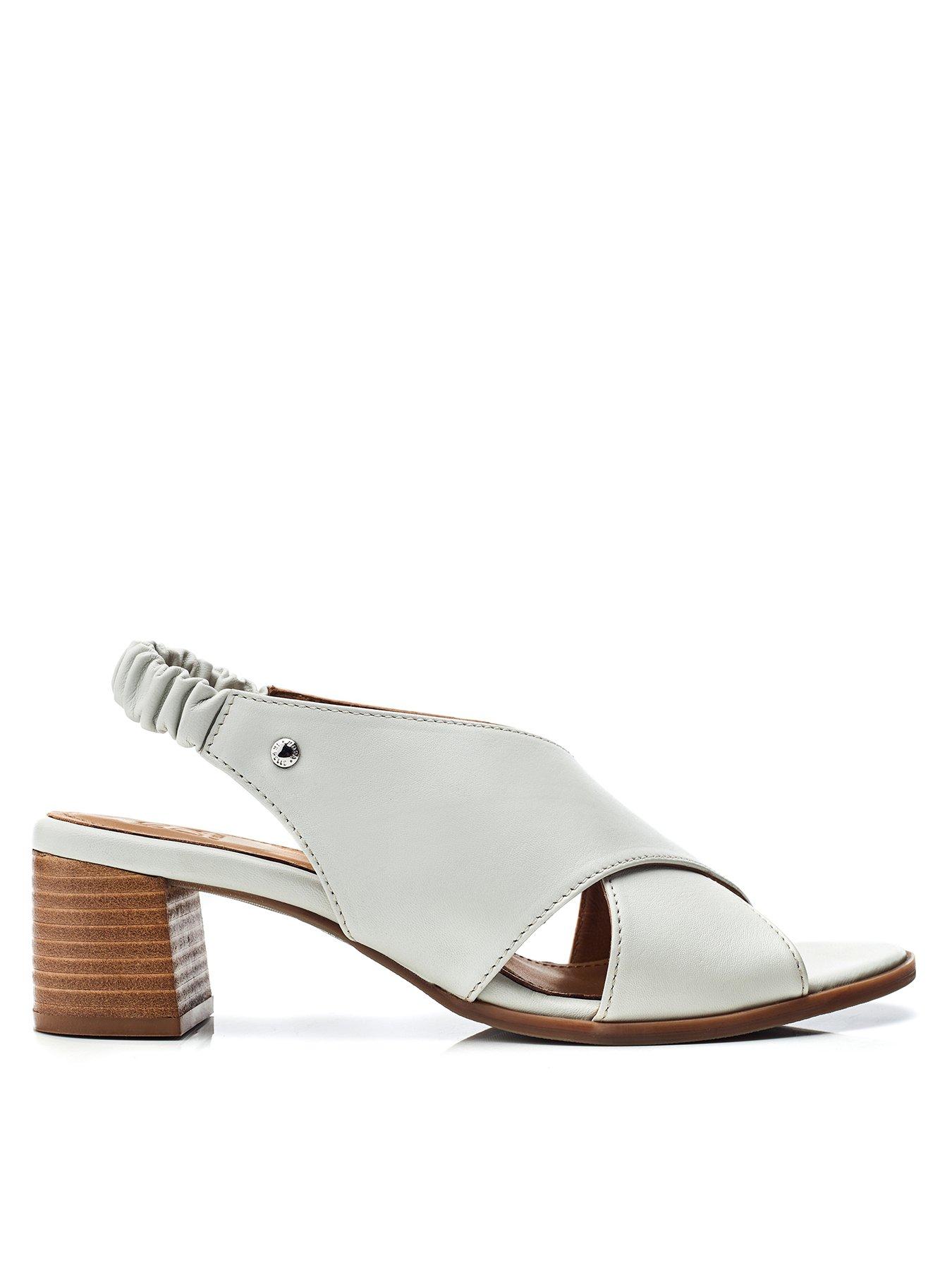 Image 1 of 4 of Moda In Pelle Prinia Crossover Leather Sandal - Off White