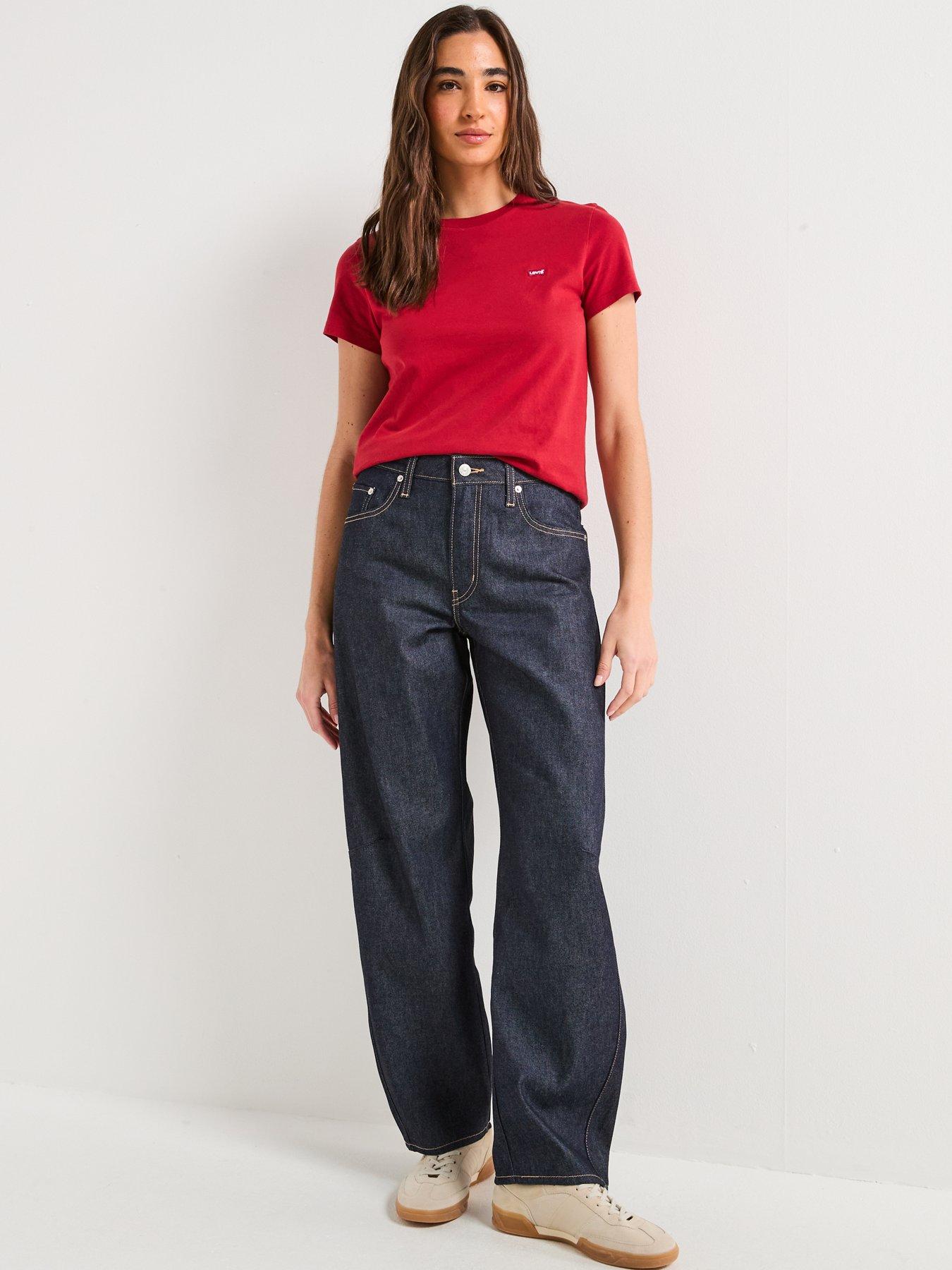 Image 3 of 6 of Levi's Perfect T-shirt - Rhythmic Red Cotton