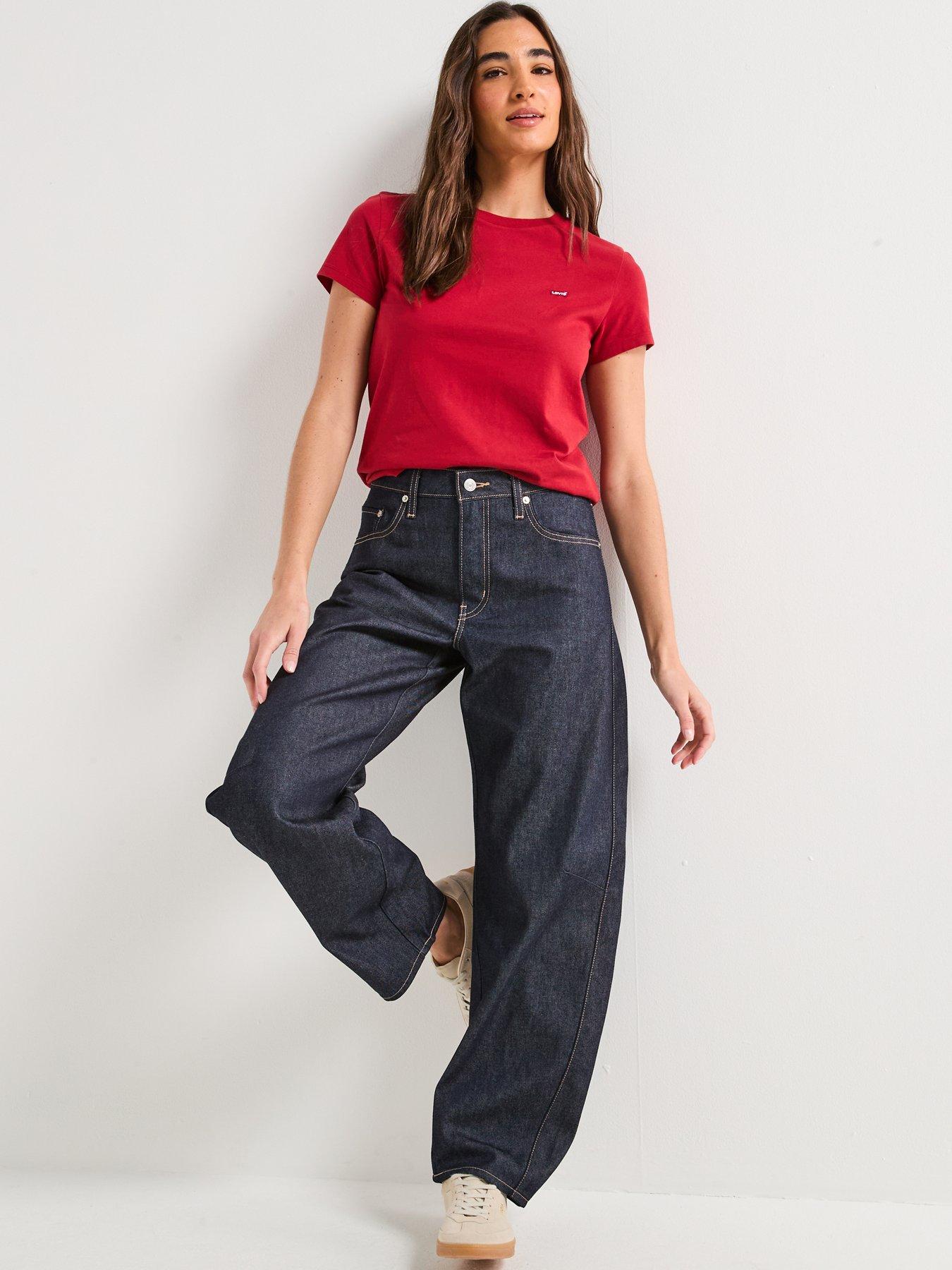 Image 6 of 6 of Levi's Perfect T-shirt - Rhythmic Red Cotton