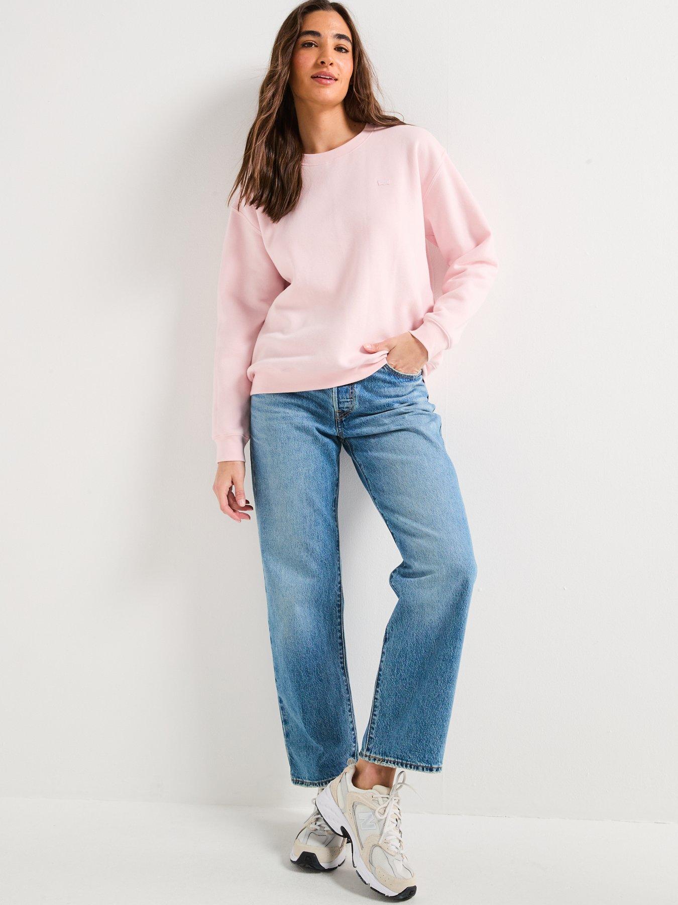 Image 3 of 6 of Levi's Levi's&reg; Women's Everyday Sweatshirt - Potpourri Brushed Fleece - Pink