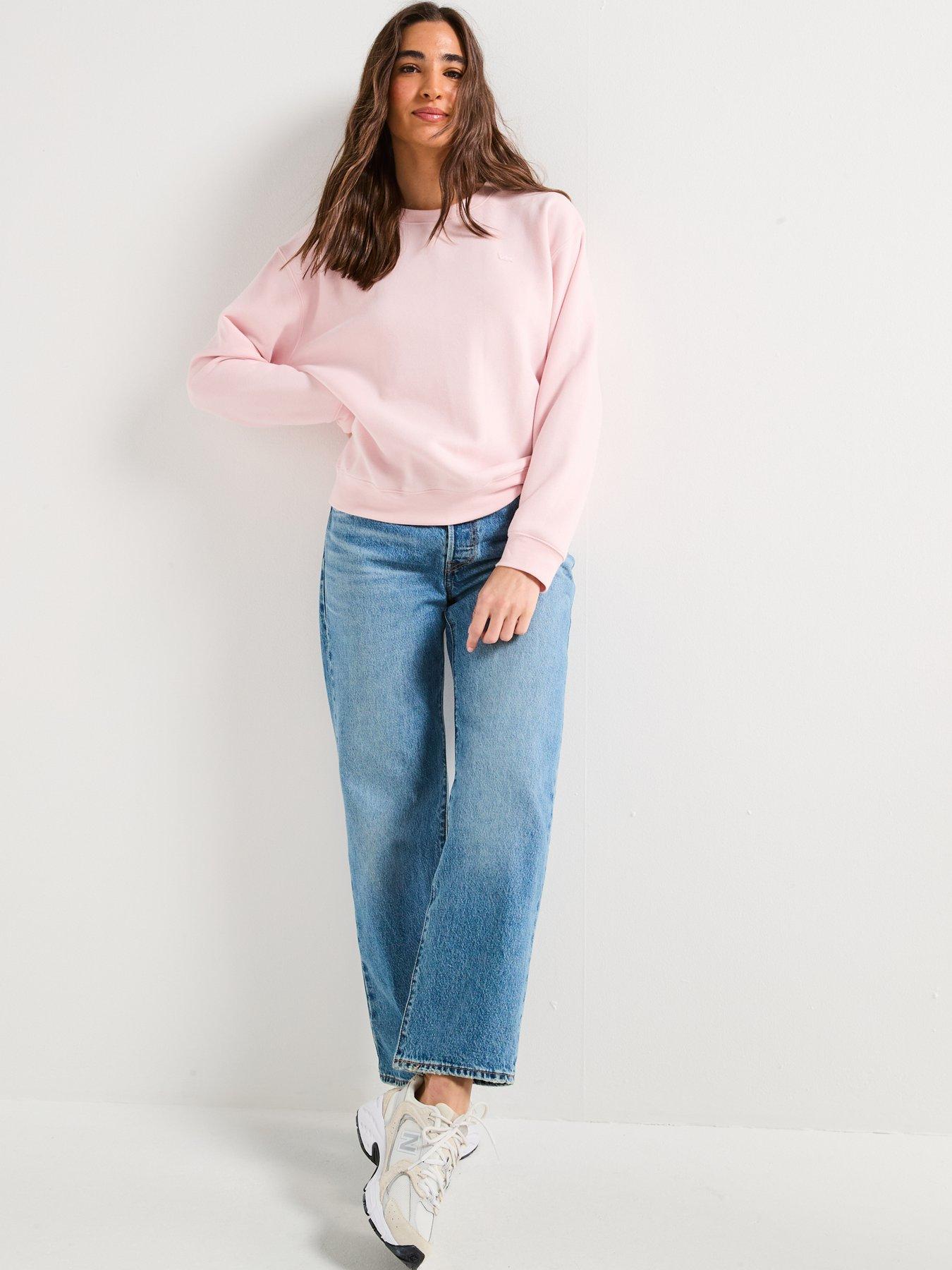 Image 6 of 6 of Levi's Levi's&reg; Women's Everyday Sweatshirt - Potpourri Brushed Fleece - Pink
