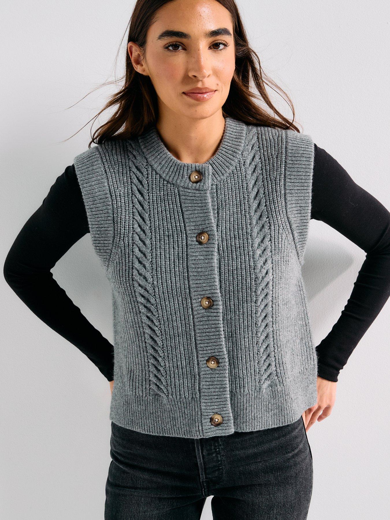 levis-ines-cable-sweater-vest-mid-heather-graydetail