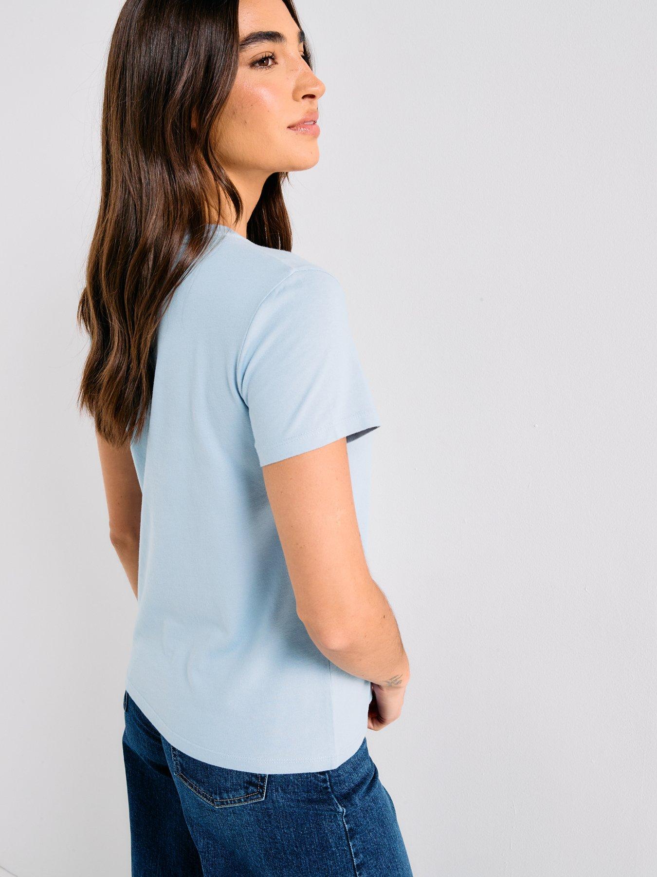 Image 2 of 6 of Levi's Perfect T-Shirt - Chambray Cotton - Blue