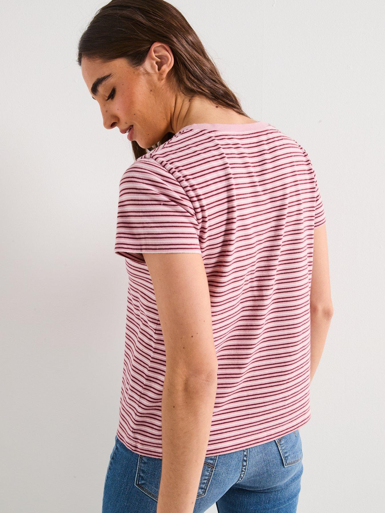 levis-perfect-v-neck-t-shirt-clara-stripe-zephyr-jersey-pinkstillFront