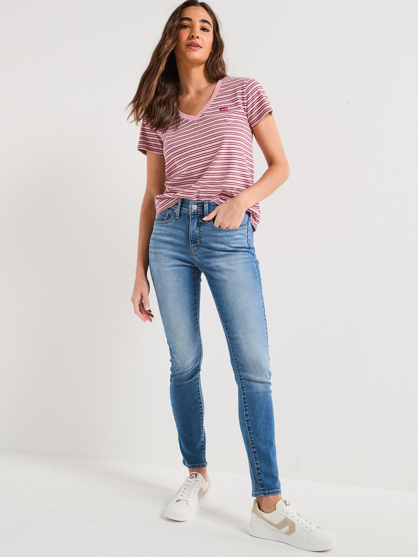 levis-perfect-v-neck-t-shirt-clara-stripe-zephyr-jersey-pinkdetail