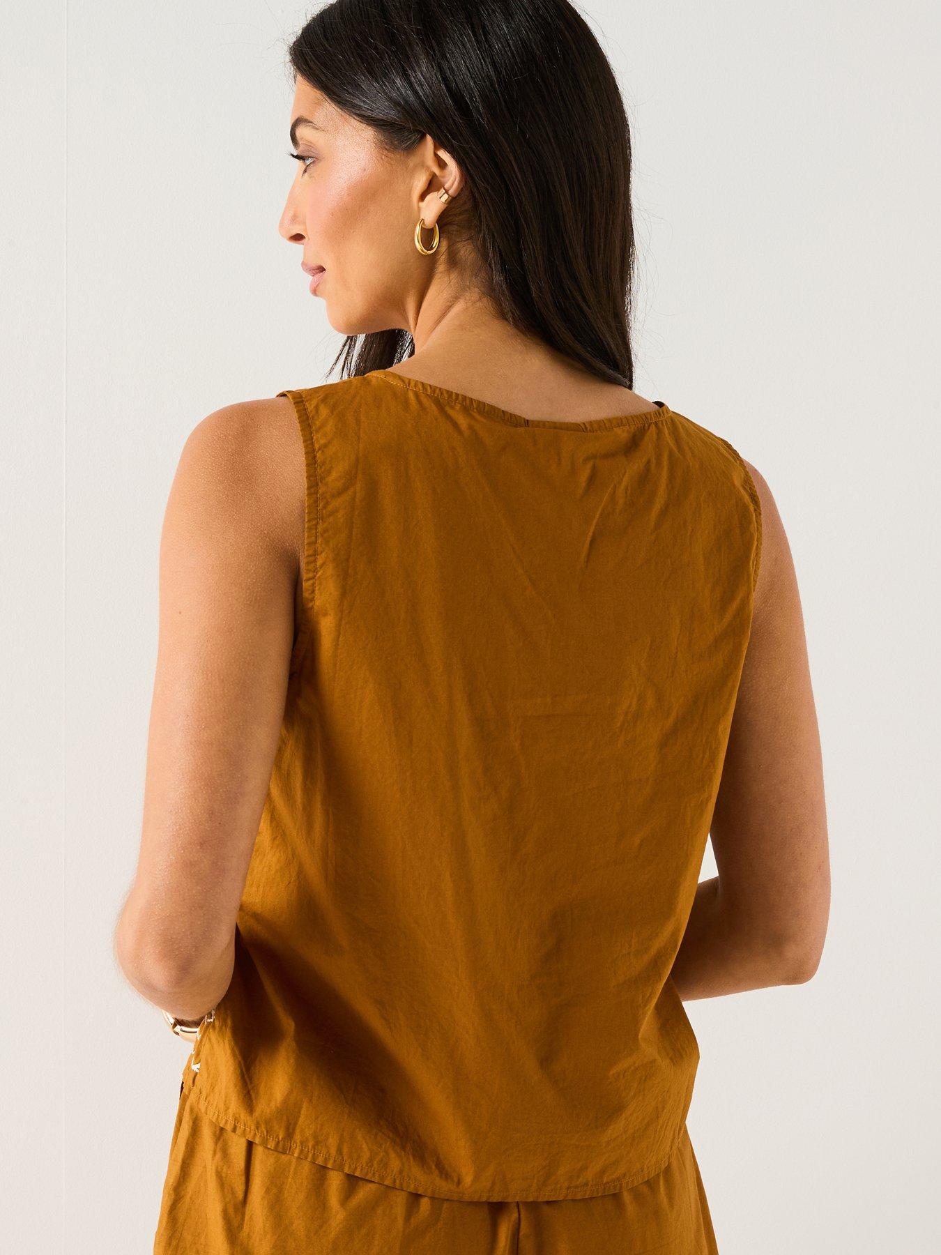 Image 2 of 5 of JDY Embroidered Woven Top - Mustard