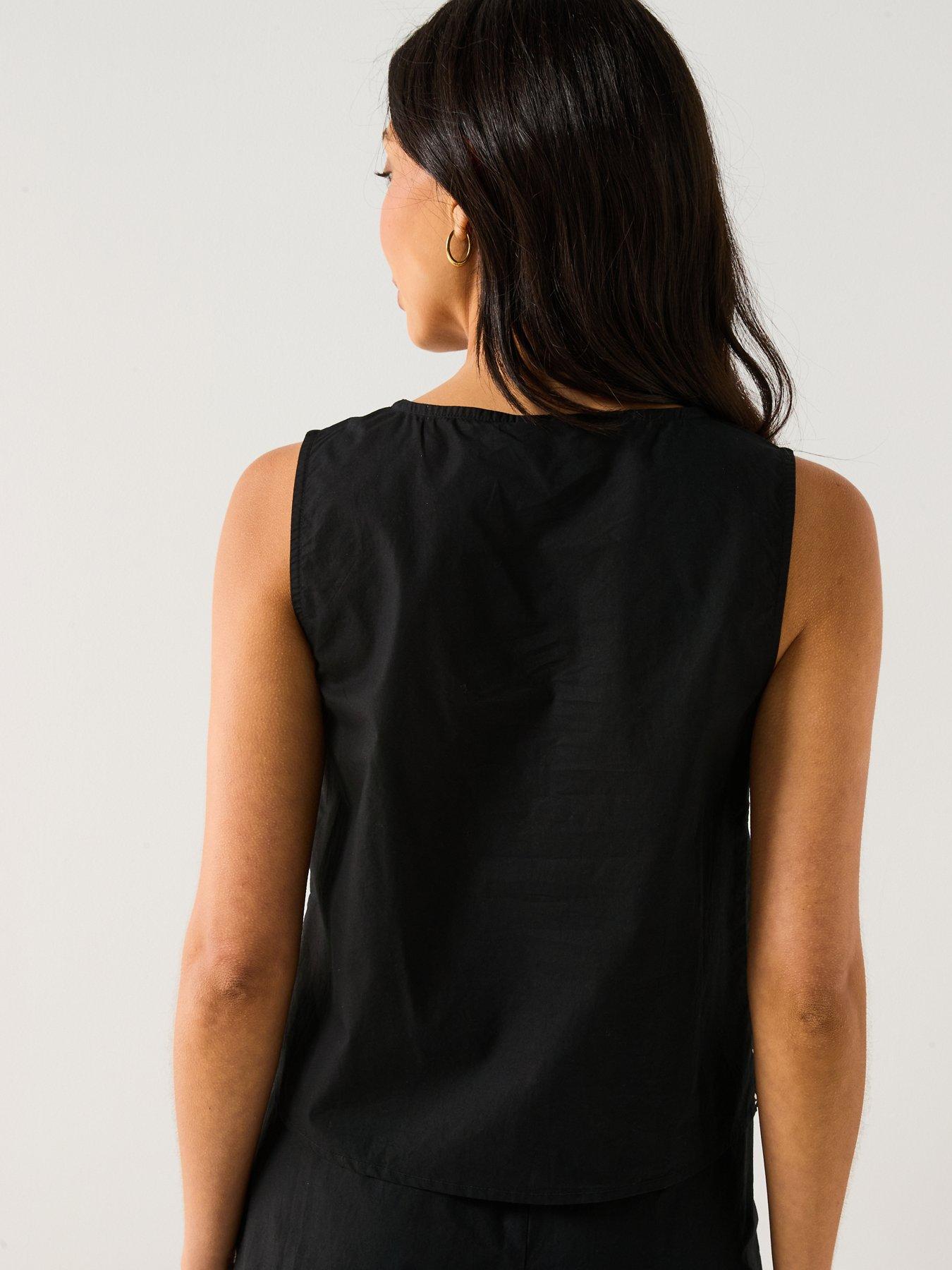 Image 2 of 4 of JDY Embroidered Woven Top - Black