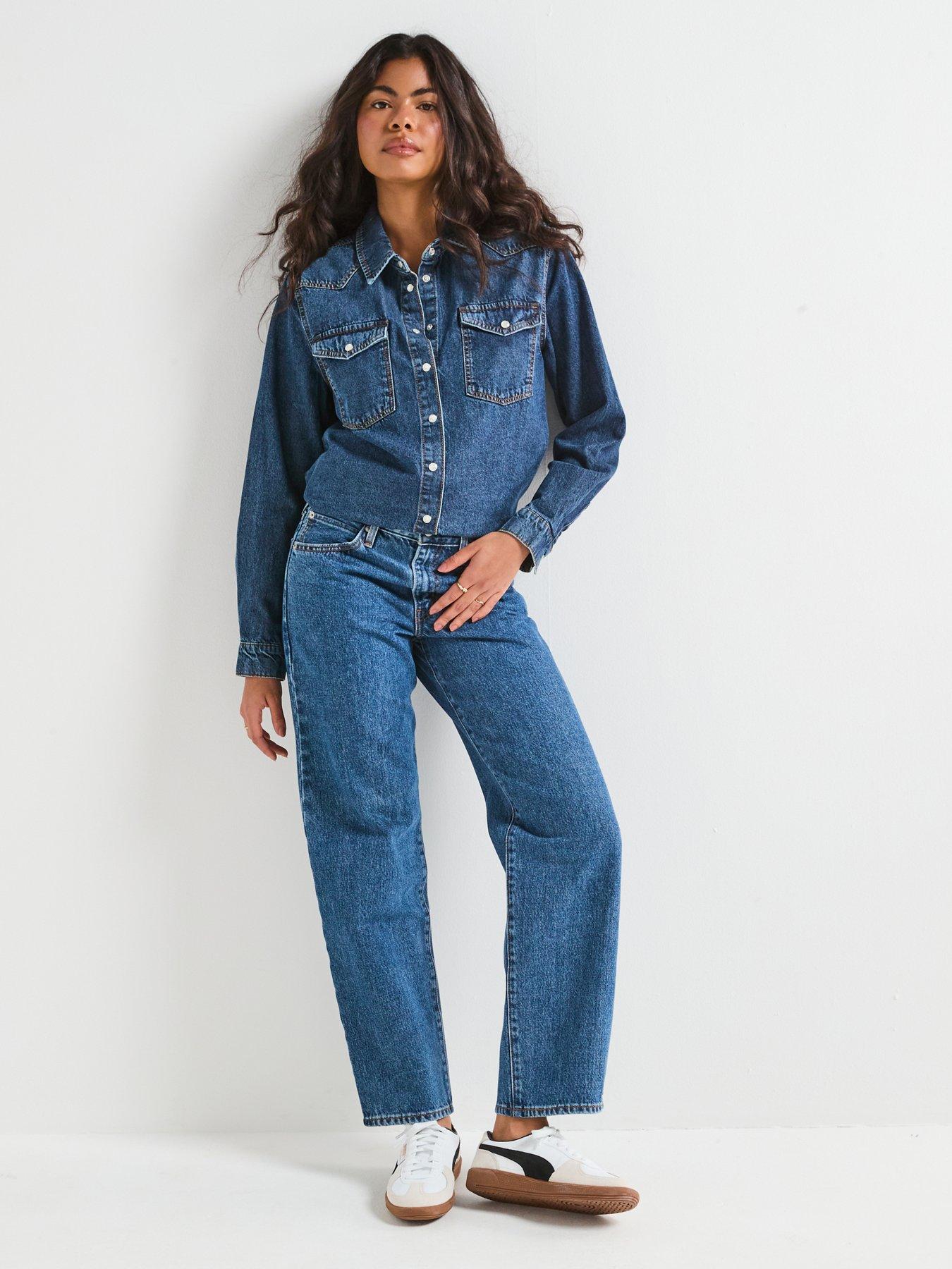 Image 3 of 6 of Levi's 94 Baggy Jeans - Dark Blue