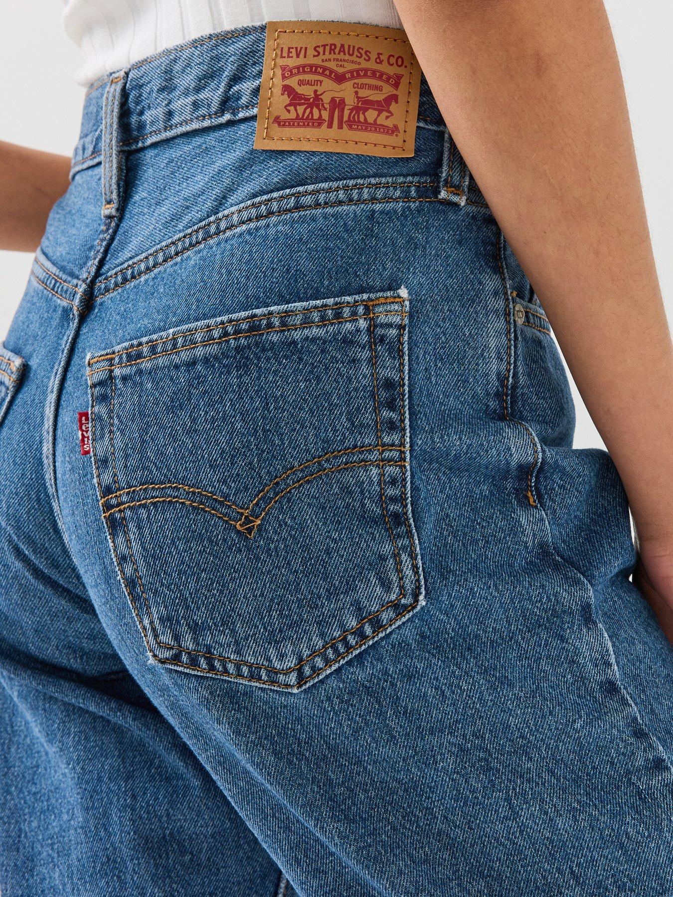 Image 5 of 6 of Levi's 94 Baggy Jeans - Dark Blue