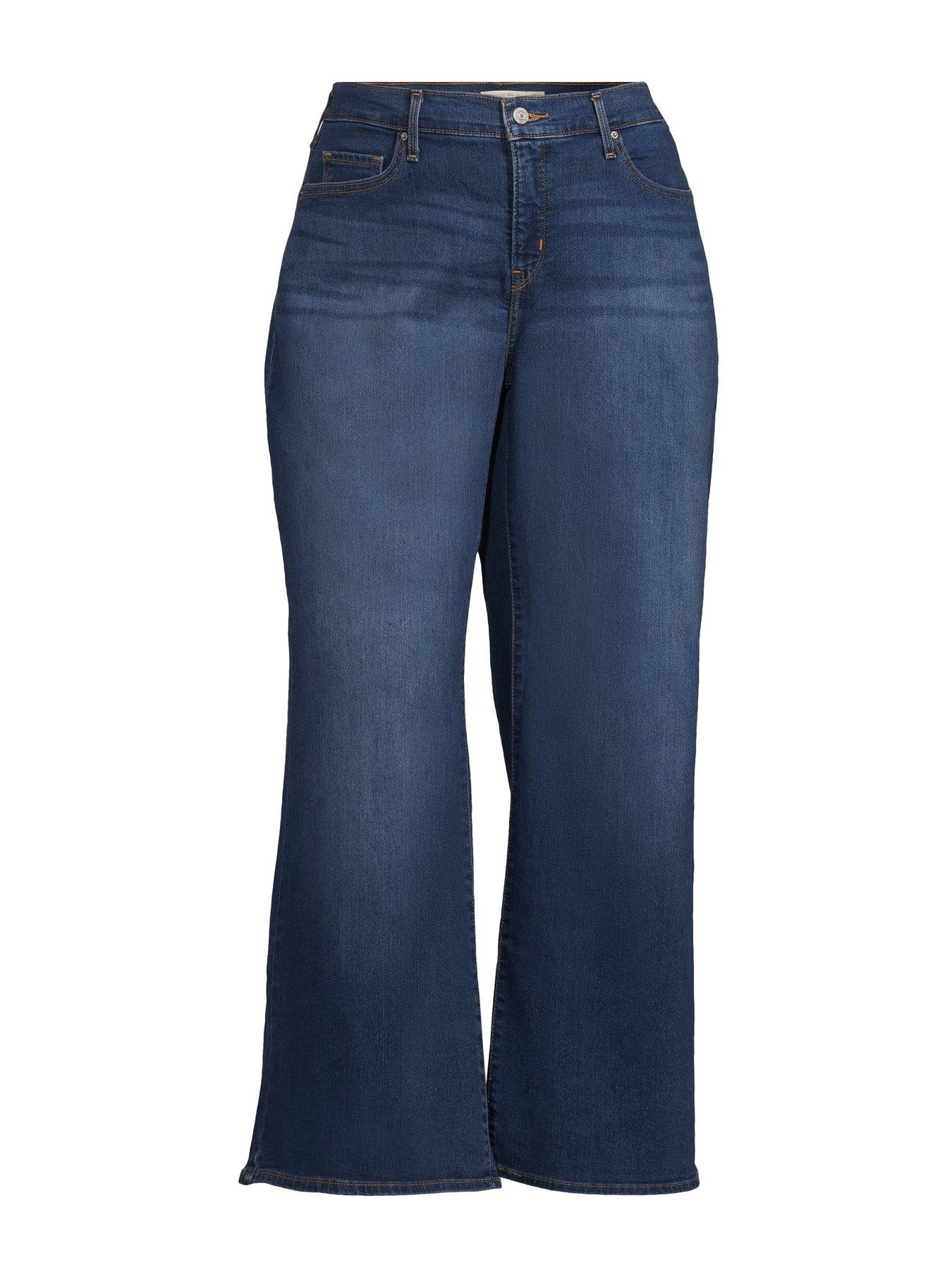 Image 5 of 5 of Levi's Plus 318 Shaping Wide-Leg Jeans Plus - Clever Girl - Navy