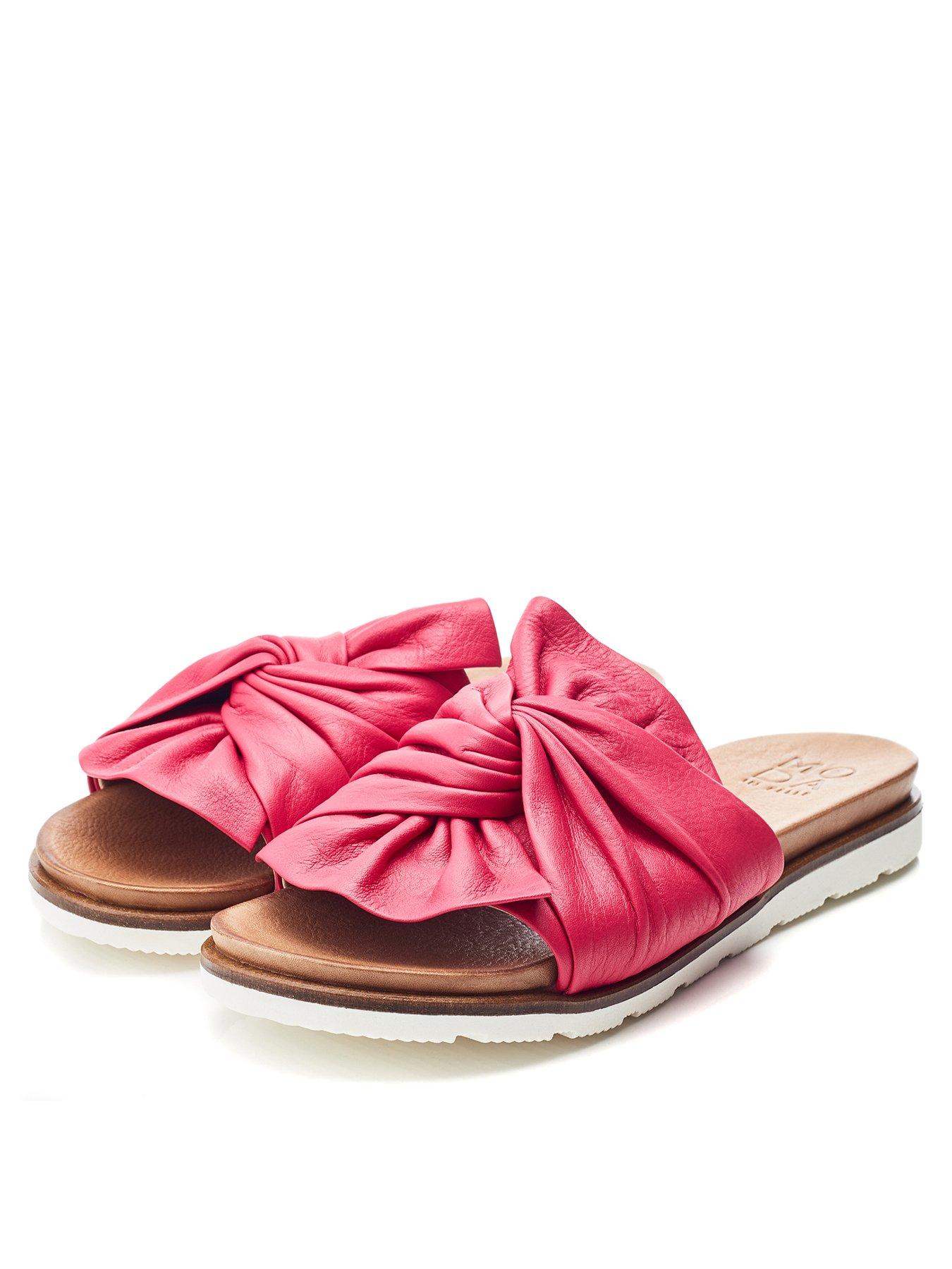 moda-in-pelle-jemini-twist-leather-sandal-raspberrystillFront
