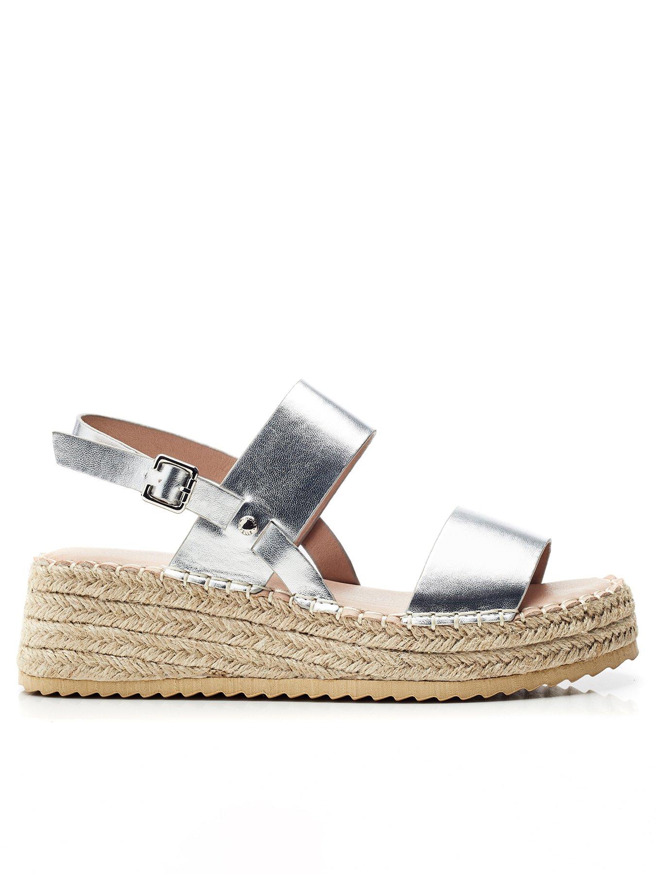 Moda In Pelle Nashay Espadrille Sandal - Silver