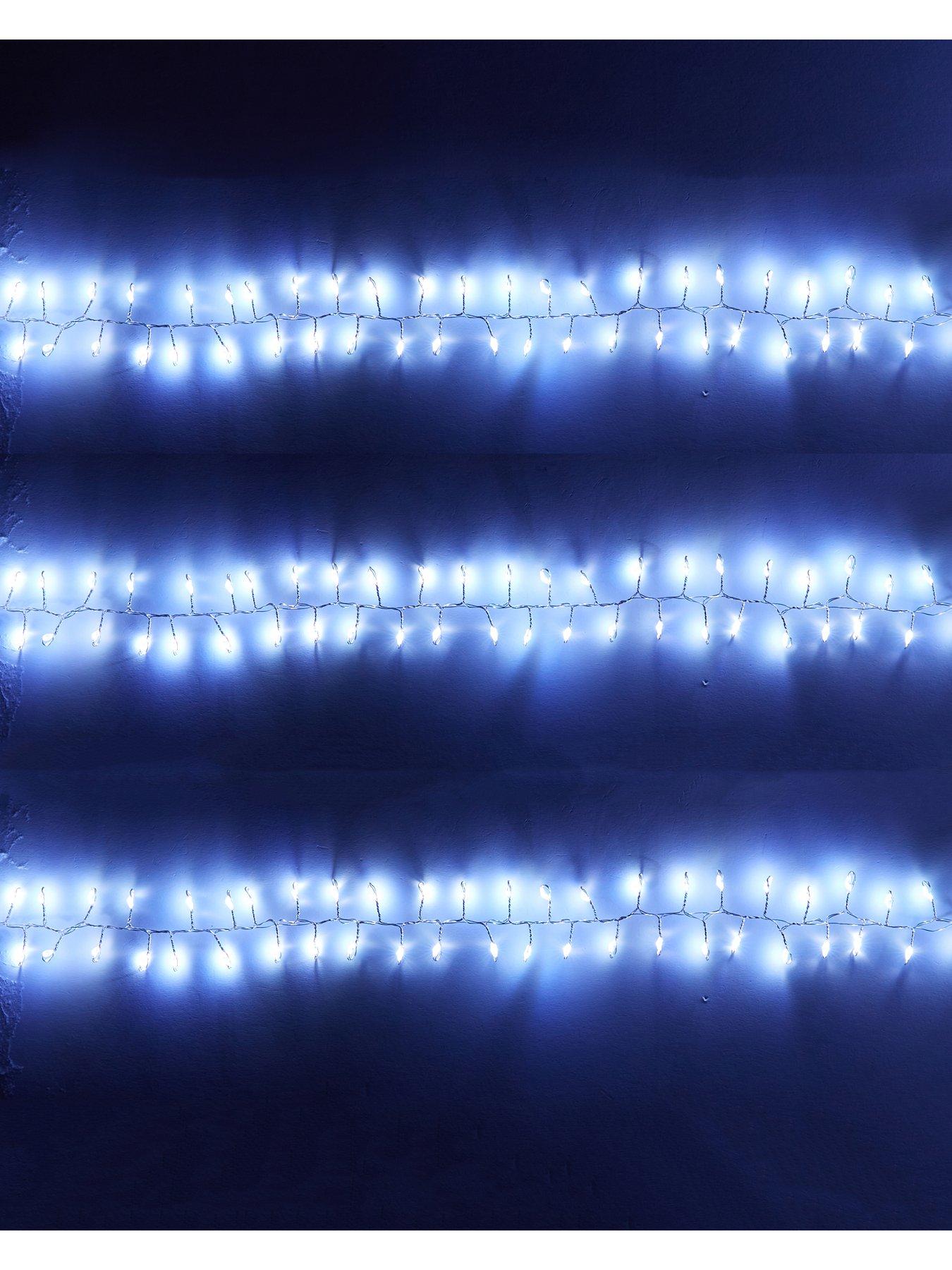 Image 5 of 6 of Festive 500 LED Dewdrop Indoor/Outdoor Christmas Cluster Lights - White