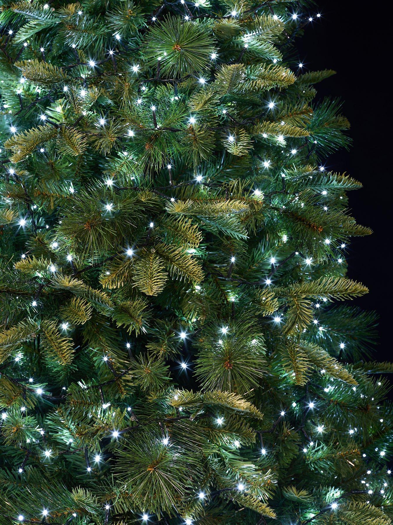 Festive Compact Outdoor Christmas Lights - 1000 - White