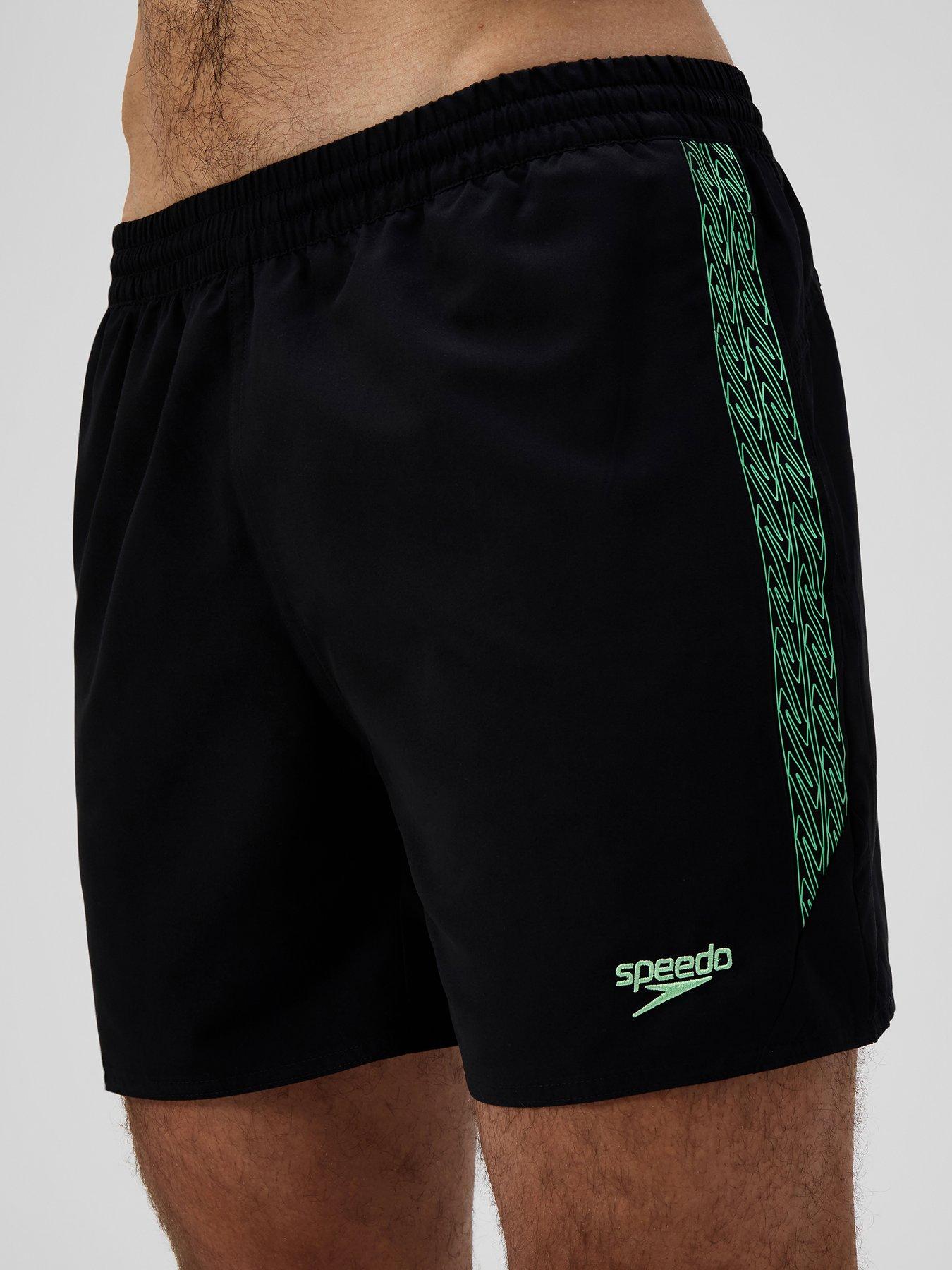 Speedo Mens Hyperboom Splice 16 Inch Watershort - Black/green
