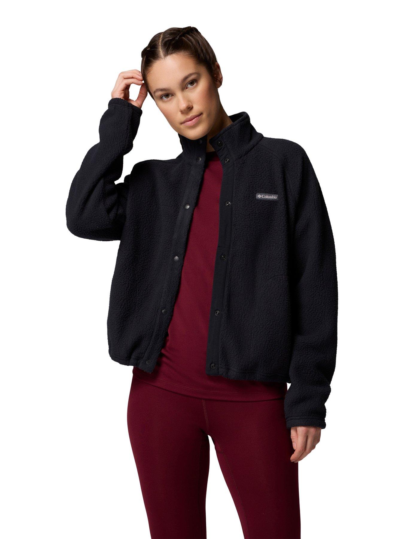 columbia-womens-jasper-ridge-pebbled-fleece-full-snap-black