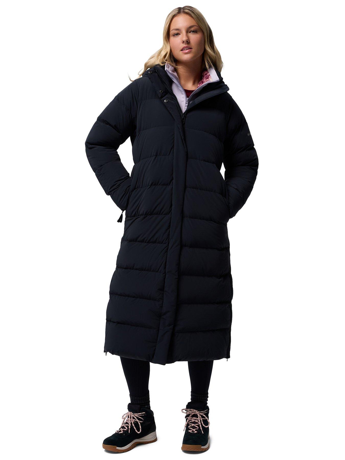 Columbia Women's Amaze Puff Long Hooded Jacket - Black